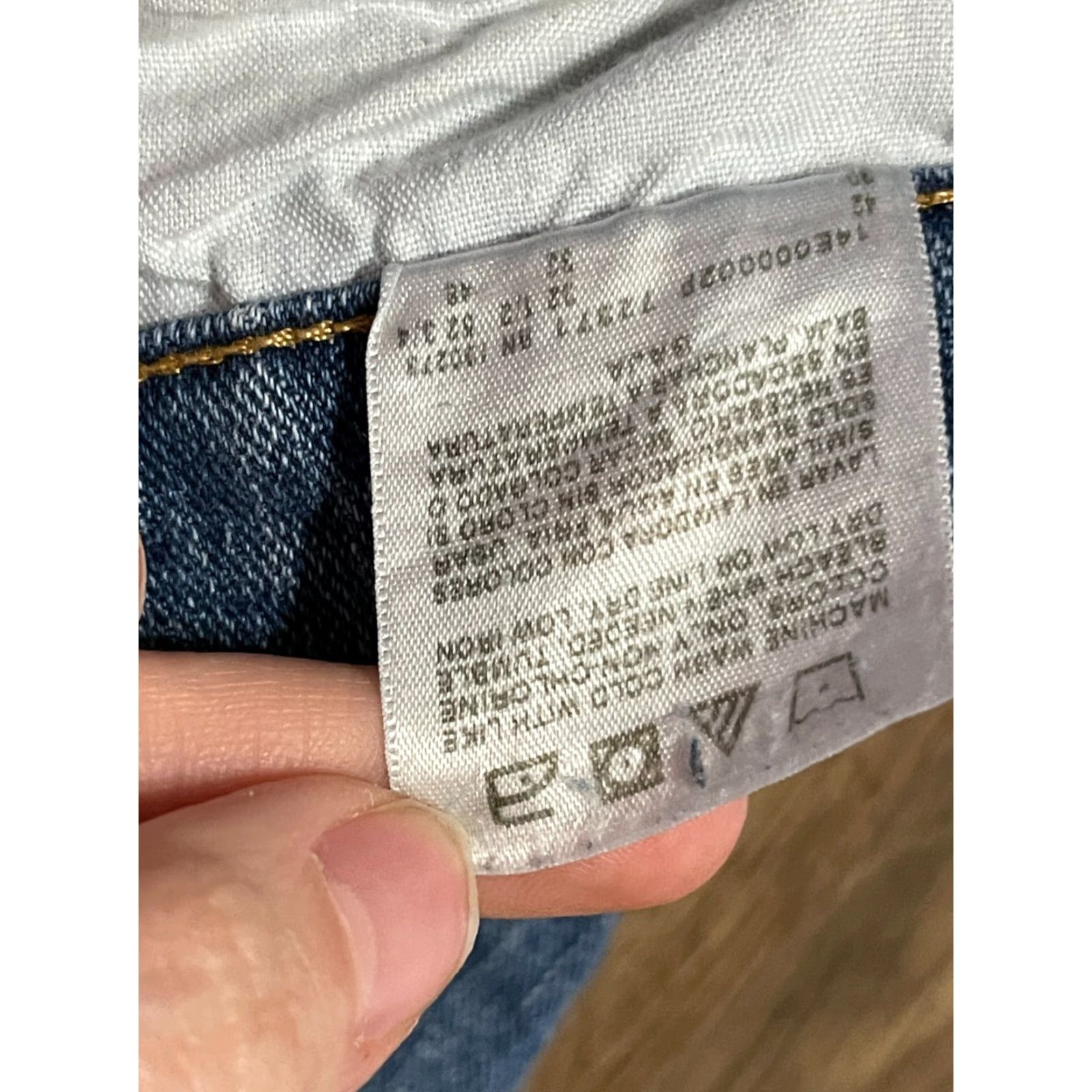 Levi's Levi's Jeans Mens 38x32 Blue Denim Straight Regular Fit Jeans Size US 38 / EU 54 - 6 Thumbnail