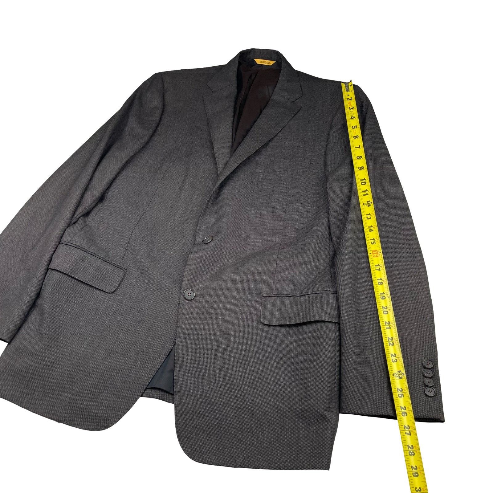 Hickey Freeman Hickey Freeman x Maus Hoffman Men’s Suit Brown Birdseye • US Size 44L - 13 Thumbnail