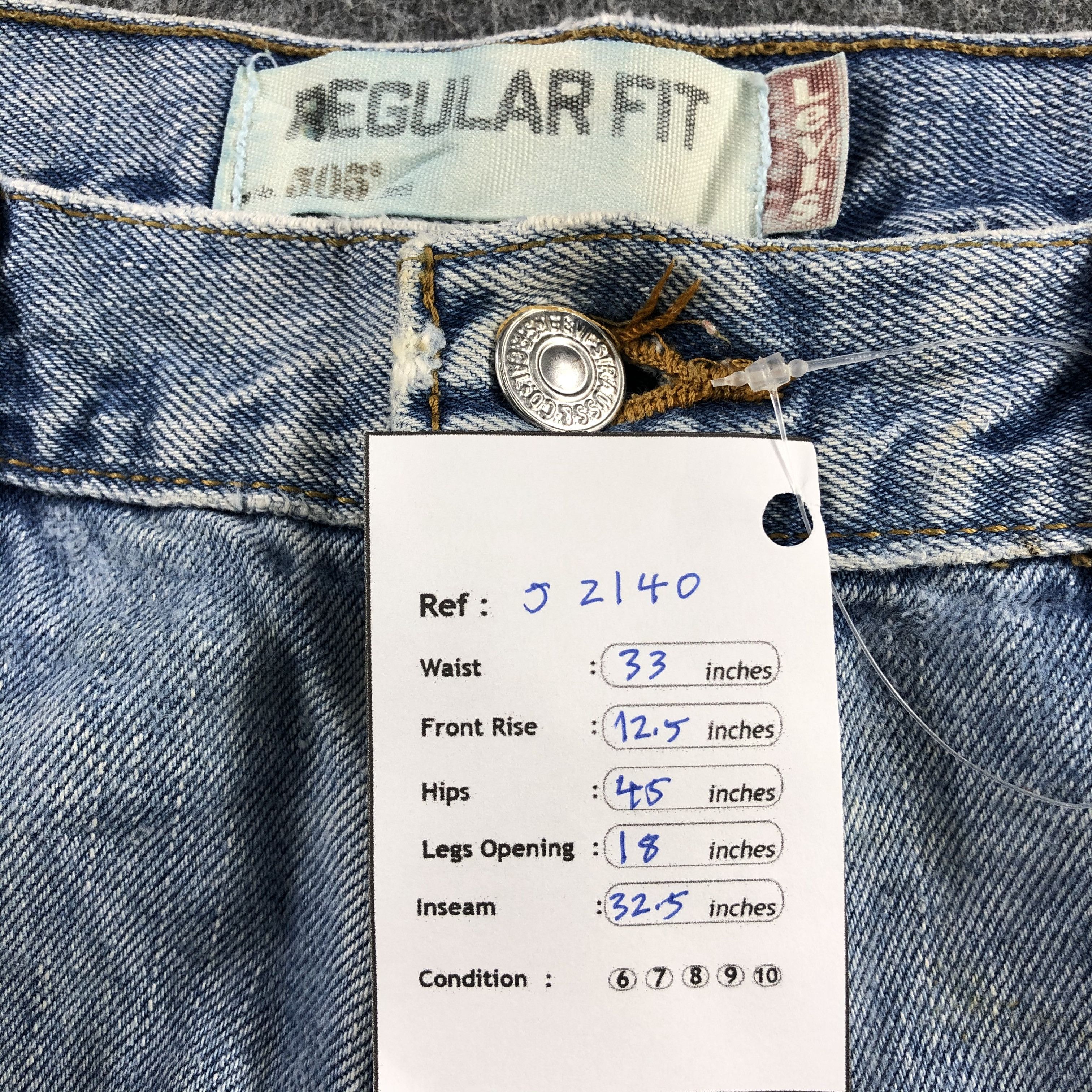 Levi's Vintage Light Wash Levis 505 Jeans-J2140 Size US 33 - 13 Thumbnail