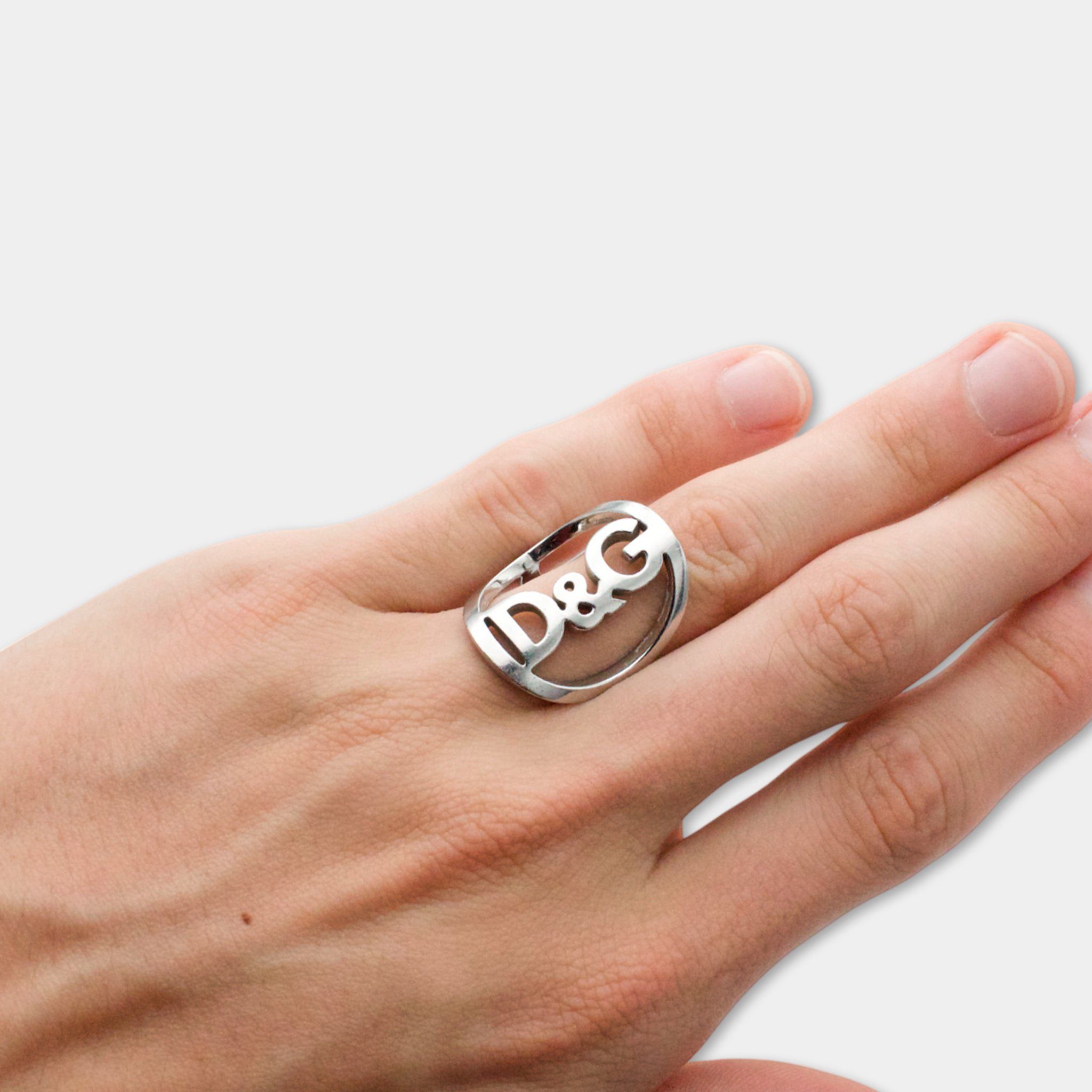 Dolce & Gabbana Dolce & Gabbana Logo Ring Size ONE SIZE - 3 Thumbnail