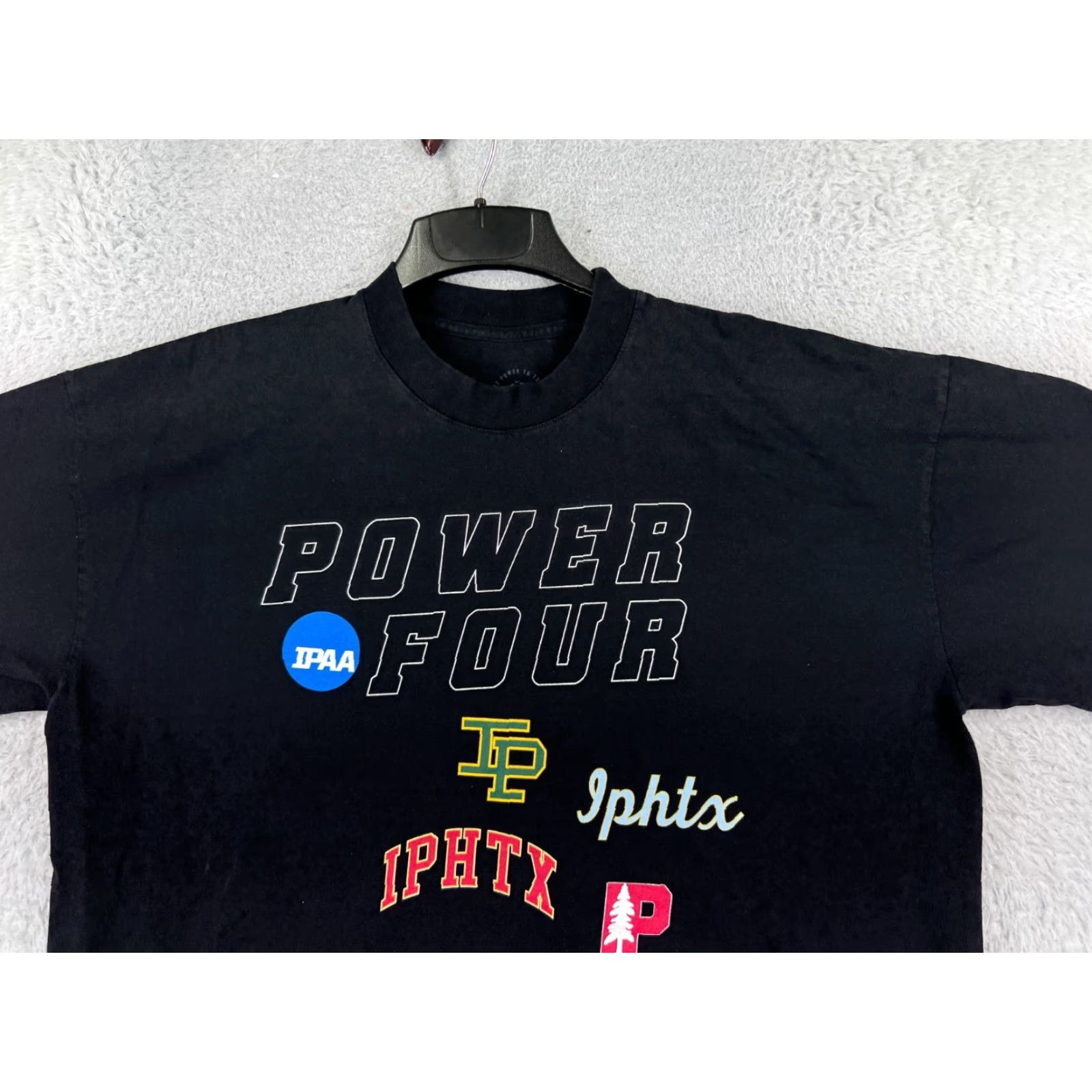 Vintage IPPA Sports Shirt Mens XL Black Short Sleeve Crew Neck Jersey T-Shirt Sports Activewear Men 44in Chest 30in Length Size US XL / EU 56 / 4 - 6 Thumbnail