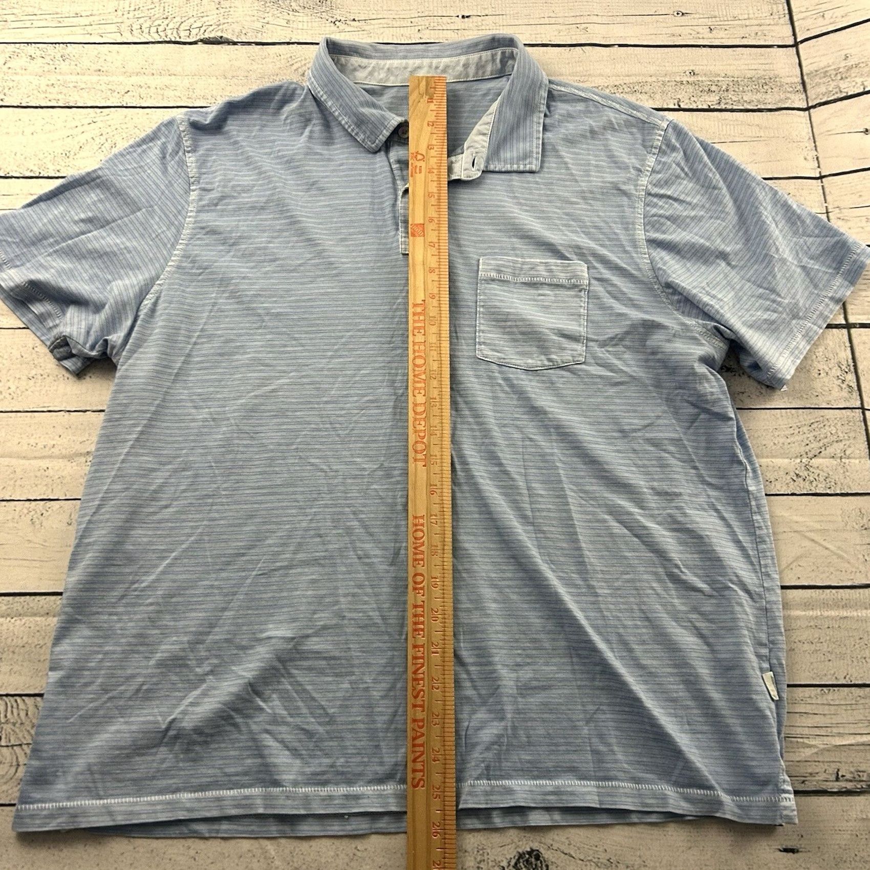 Vineyard Vines Vineyard Vines Short Sleeve Striped Island Polo Shirt Men's Large Blue Size US L / EU 52-54 / 3 - 3 Thumbnail