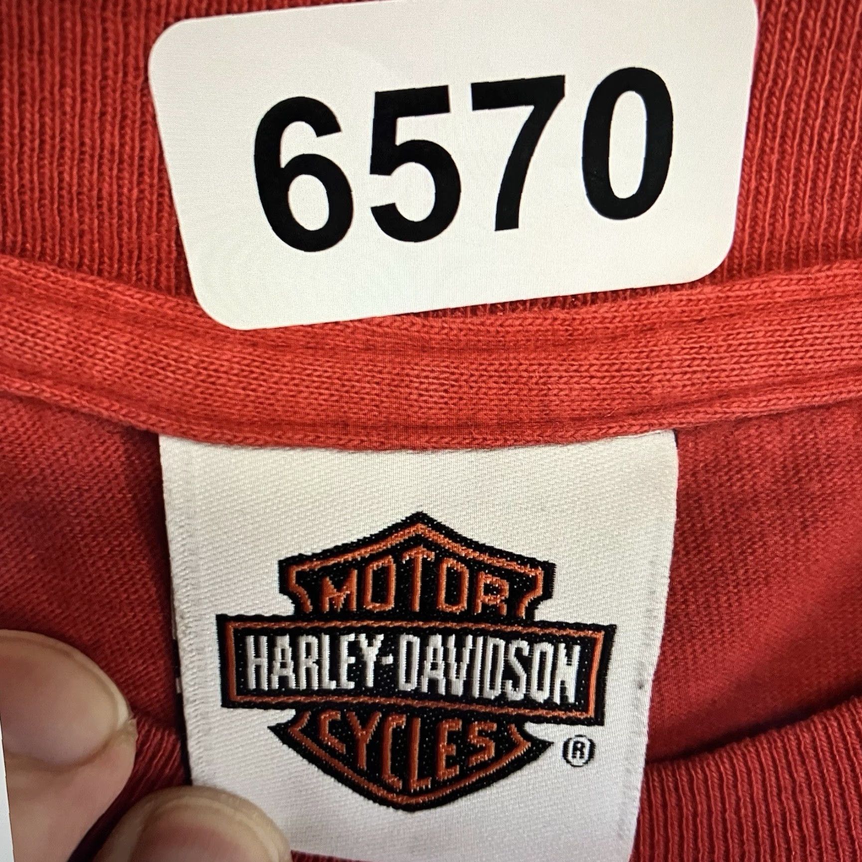 Harley Davidson Vintage Harley Davidson Men’s T-Shirt Medium Red Graphic Print Motorcycle Biker 2000s Size US M / EU 48-50 / 2 - 3 Thumbnail