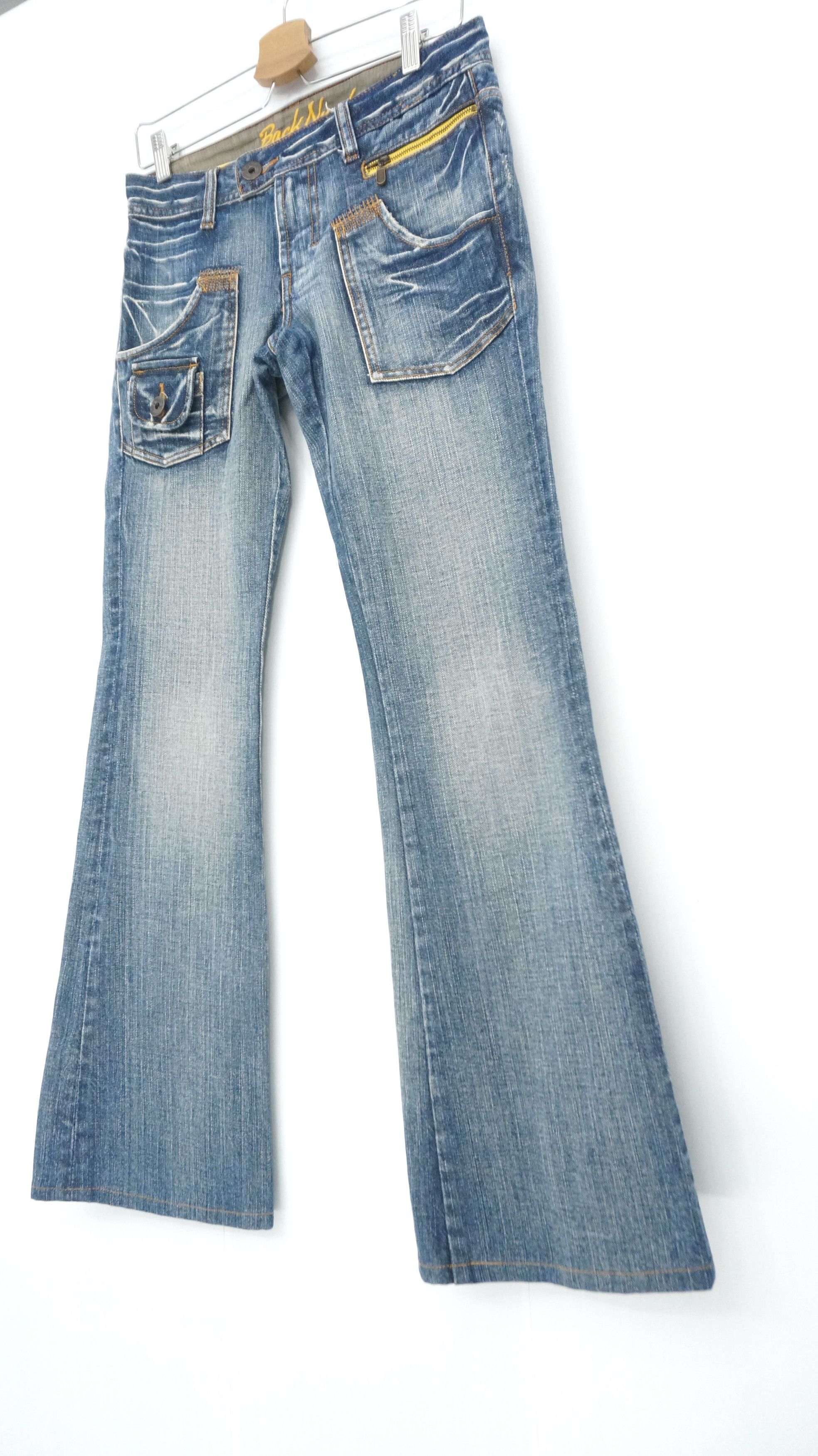 🔥 Japan Back Number Lowrise Flared Women Bush Jeans 🔥