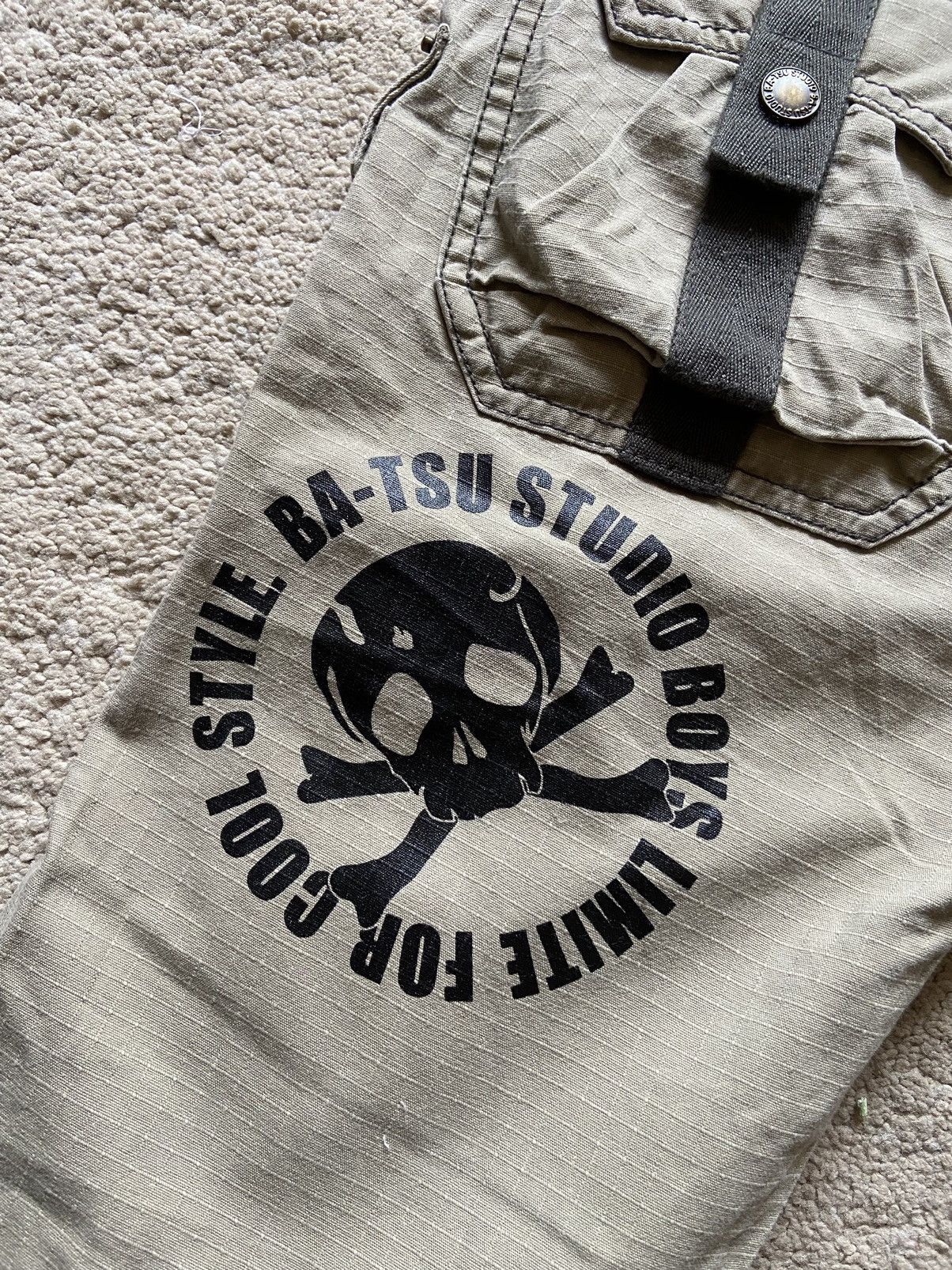 14th Addiction × Japanese Brand Vintage Ba-tsu Cargo Ripstop Flare Pants Size US 29 - 9 Thumbnail