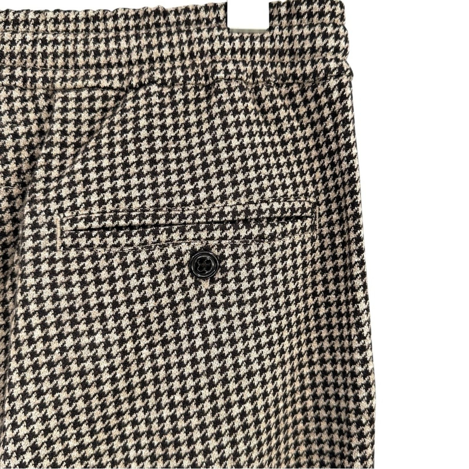 Todd Snyder Gray Brown Wool Houndstooth Pant - Double Knit Pants Size US 28 / EU 44 - 6 Thumbnail