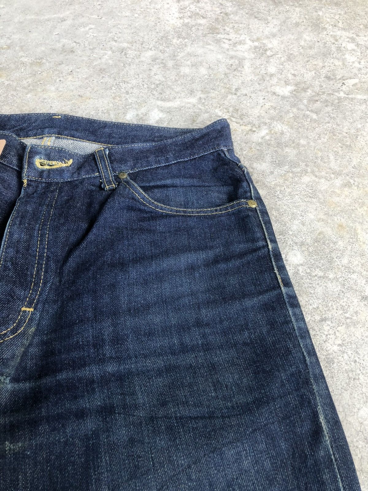 If Six Was Nine Japanese Lee Flared Jeans Distressed Denim Size US 32 / EU 48 - 15 Thumbnail