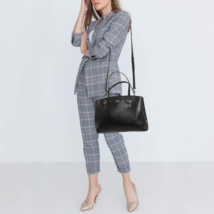 Coach Coach Black Leather Large Christie Carryall Satchel Size ONE SIZE - 7 Thumbnail
