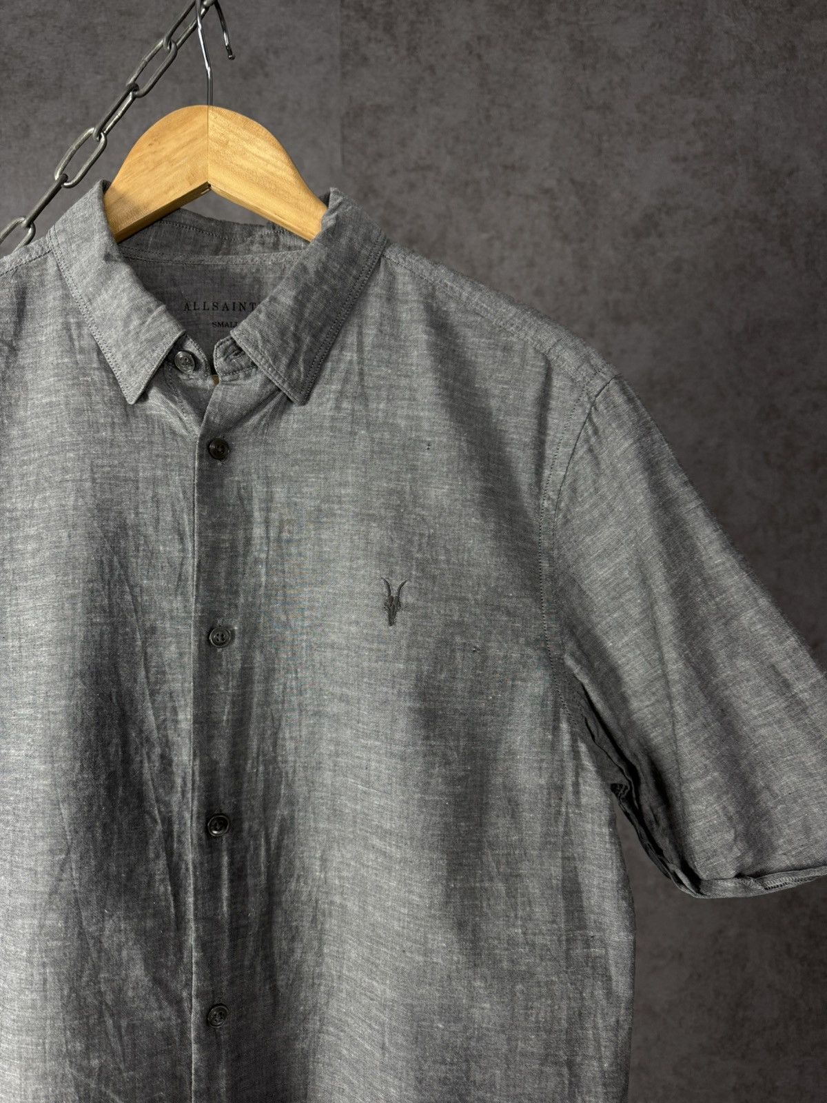 Allsaints Allsaints designer logo linen cotton shirt Size US S / EU 44-46 / 1 - 2 Thumbnail