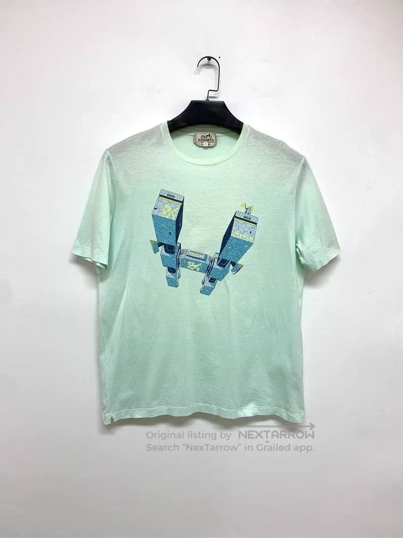 Hermes Hermes 3D Pattern Short Sleeve Size US M / EU 48-50 / 2 - 1 Thumbnail