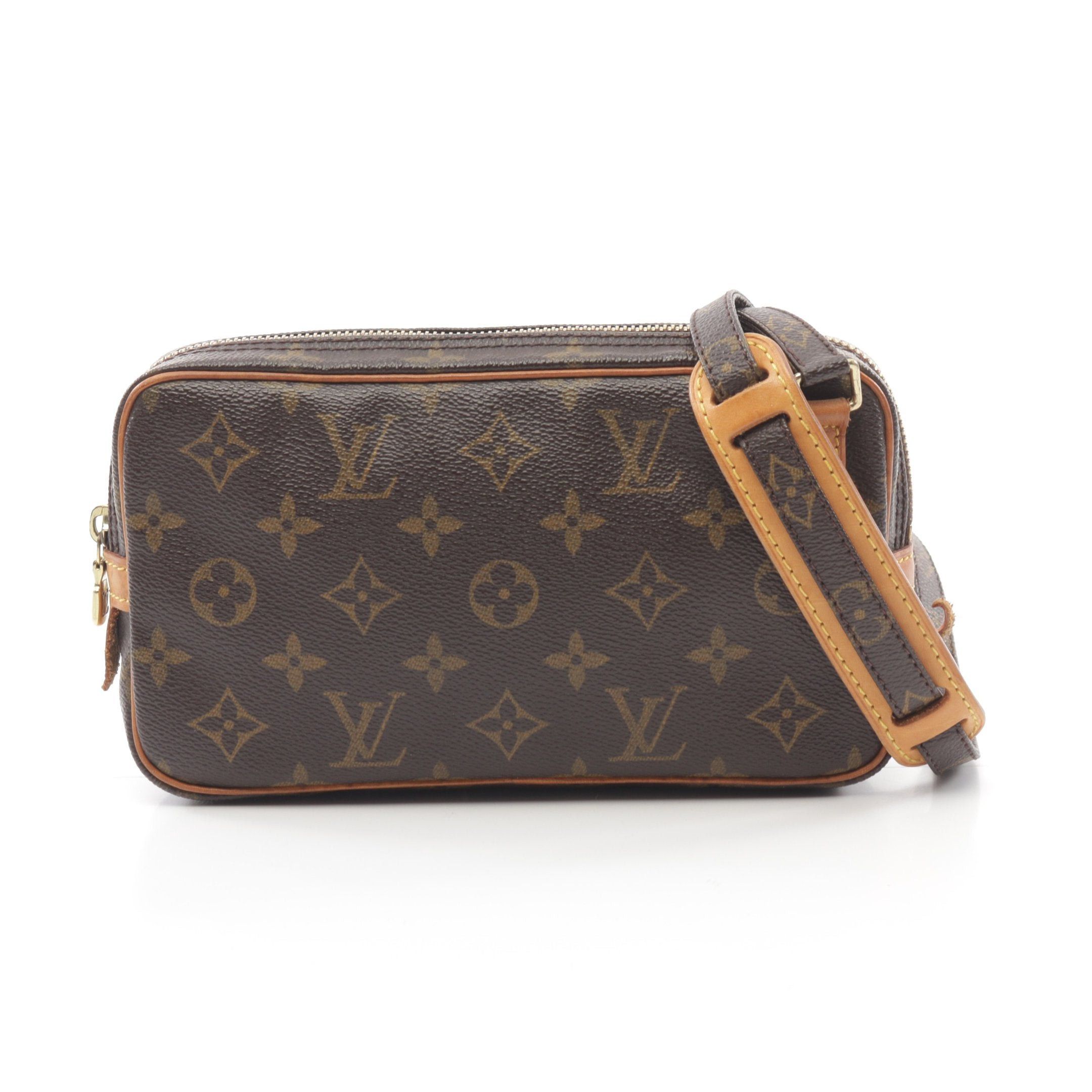 Louis Vuitton Louis Vuitton Marly Monogram Shoulder Bag Leather Brown Size ONE SIZE - 1 Thumbnail