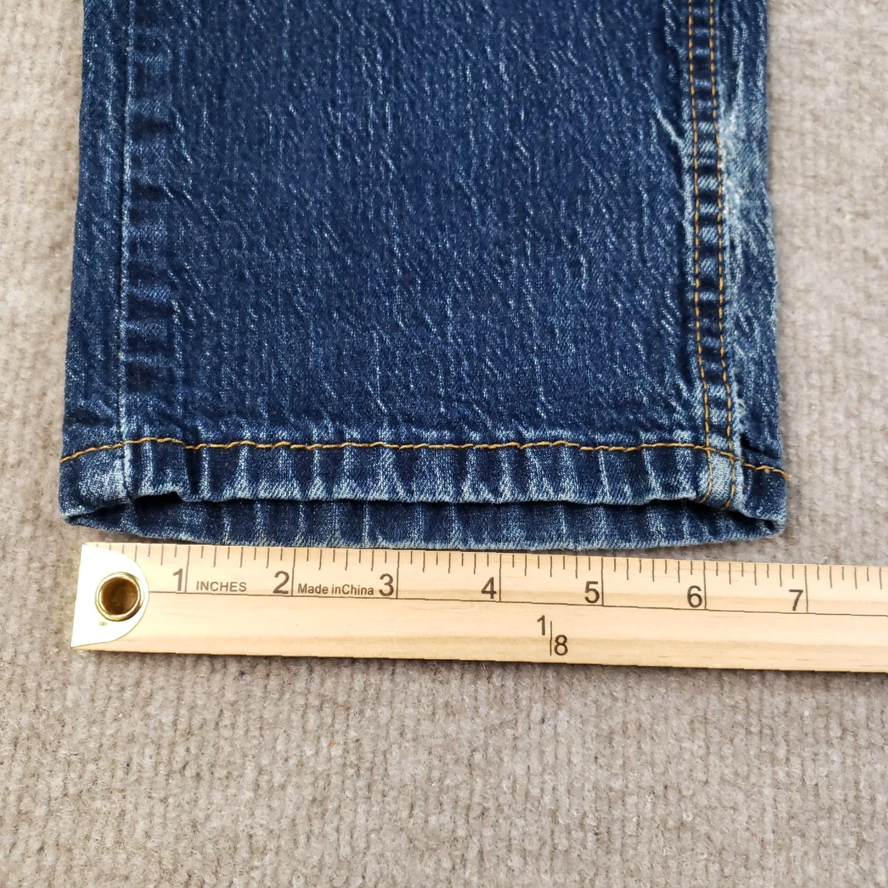 Levi's Levi's 505 Jeans Men 32x29 Blue Straight Classic Stretch Denim Casual Regular Modern 90s Mens Size US 32 / EU 48 - 5 Thumbnail