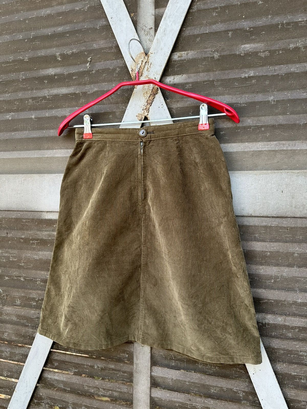 A.P.C. × Designer 👹A.P.C Brown Corduroy Skirt Size 24" / US 00 / IT 34 - 2 Thumbnail