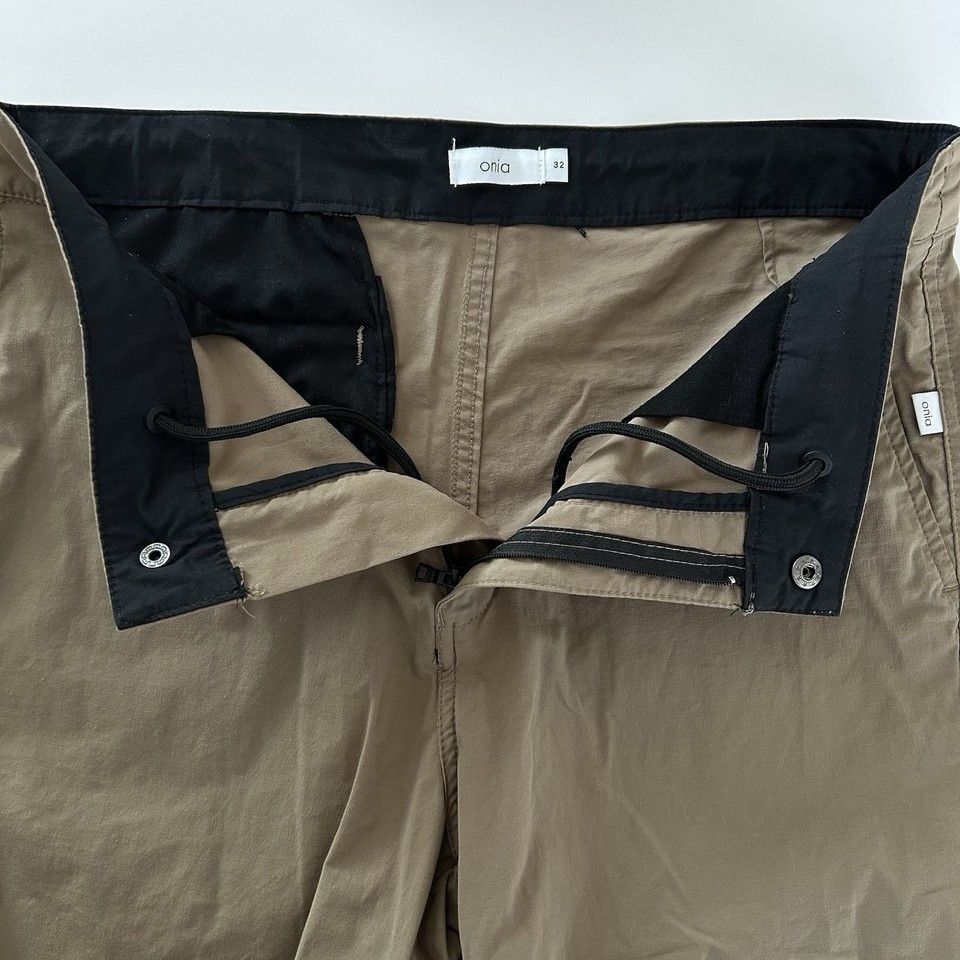 Onia Onia Chino Shorts Mens Sz 32 Khaki Cotton Blend Stretch 6"IN Size US 32 / EU 48 - 5 Thumbnail