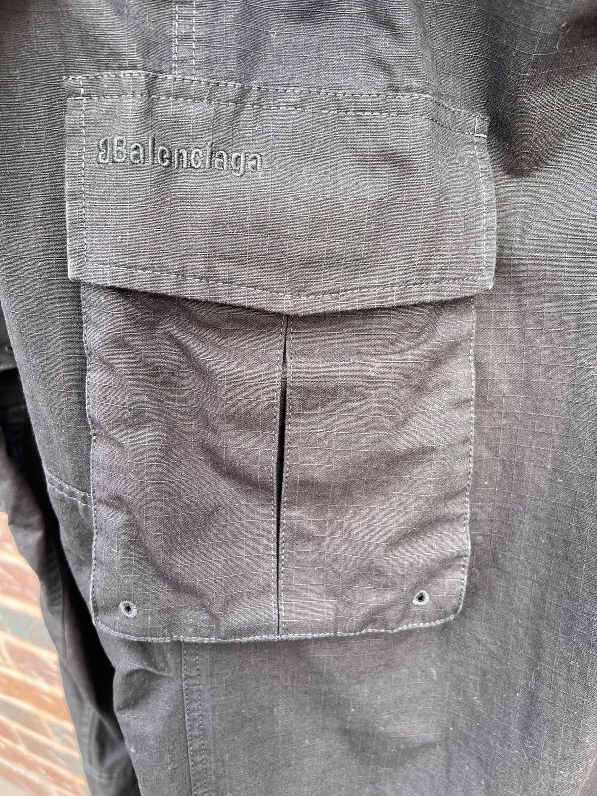 Balenciaga Balenciaga Ripstop Swing Military Cargo Pocket Jumpsuit Size US 36 / EU 52 - 8 Thumbnail