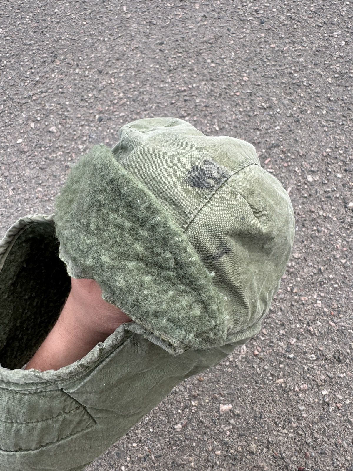 Vintage Vintage US Army Weather Cap, Insulating, Helmet Liner Size ONE SIZE - 8 Thumbnail