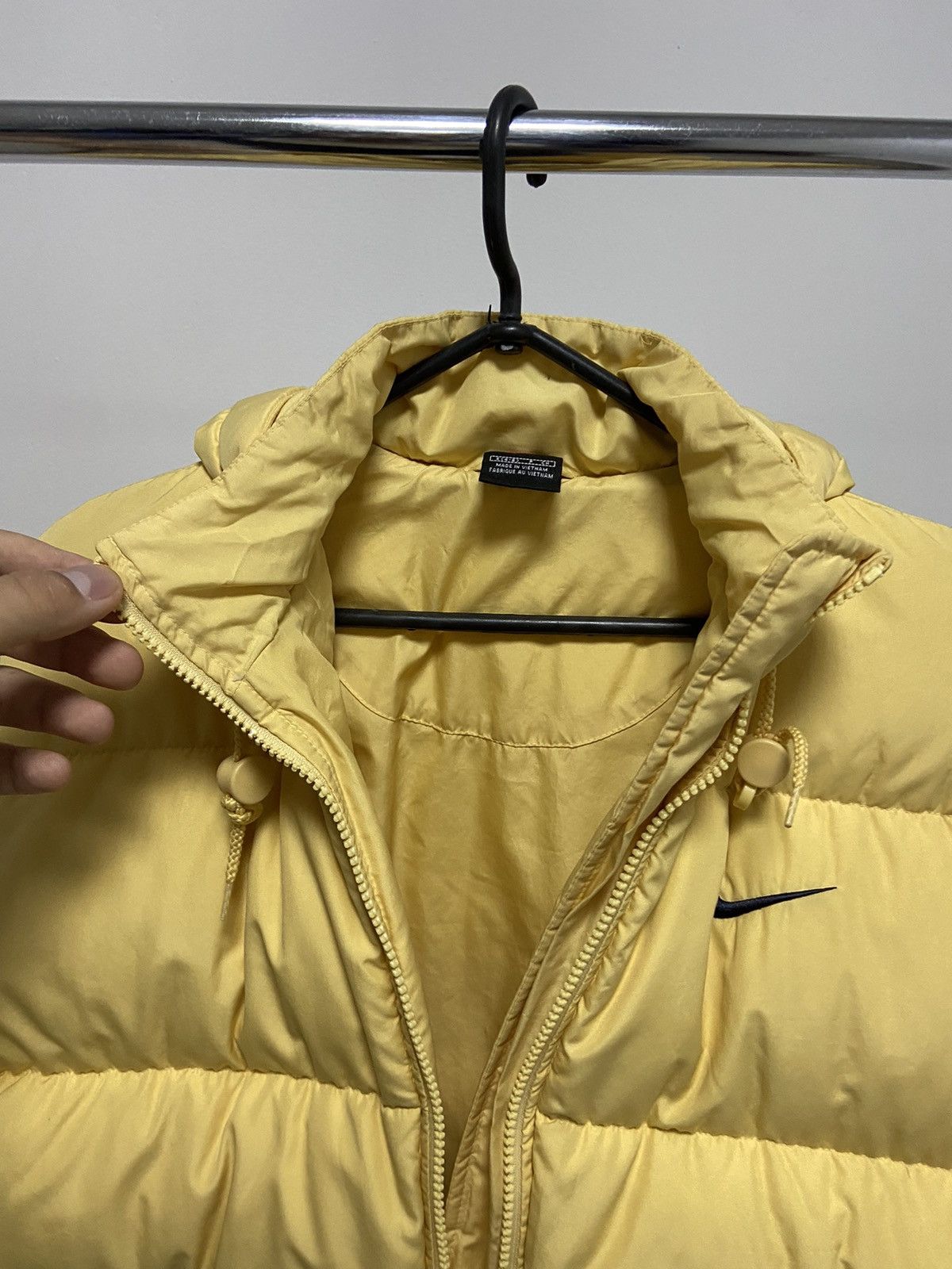 Nike × Vintage Nike Puffer Jacket Big spell out Logo Vintage Swoosh Hooded Size US S / EU 44-46 / 1 - 9 Thumbnail