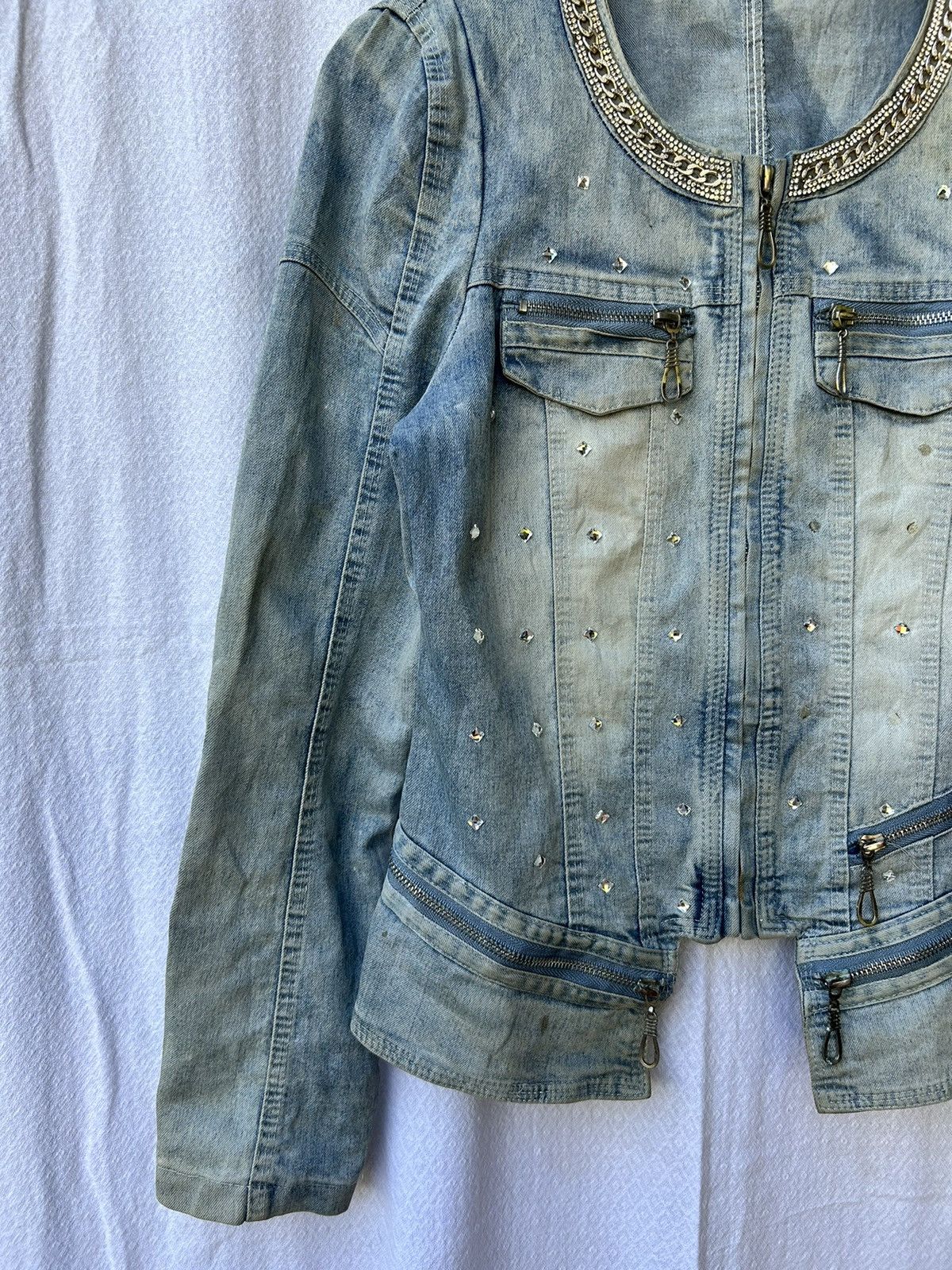 Japanese Brand 💸BINDINGOFFER💸Velvet japanese style denim multizip goa kmrii Size US S / EU 44-46 / 1 - 2 Thumbnail