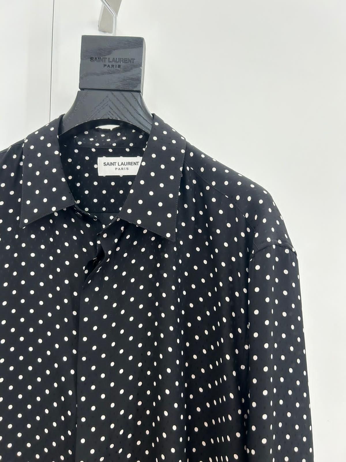 Saint Laurent Paris BUTTONED SHIRT MADE WITH OTGANIC SILK Size US XL / EU 56 / 4 - 7 Thumbnail