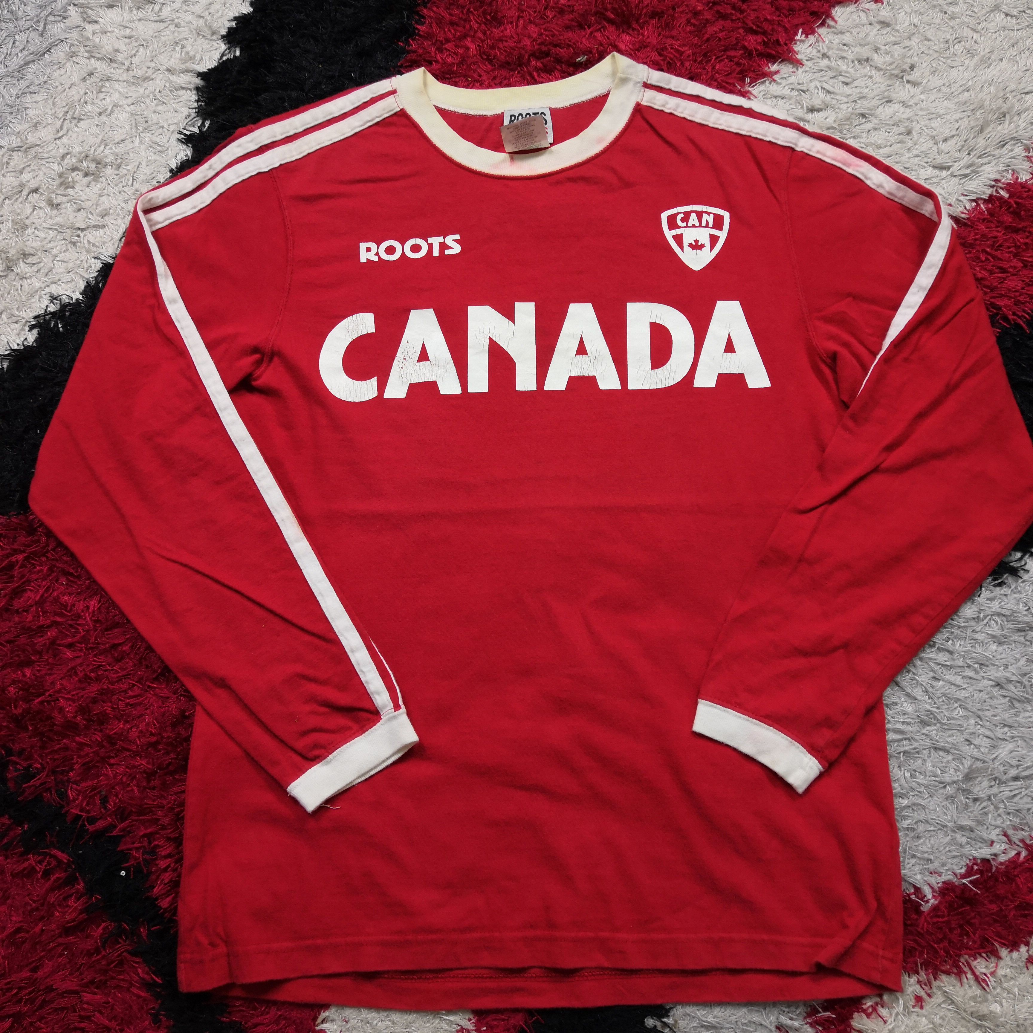 Vintage Vintage Roots Canada T-shirt Crewneck Long Sleeve Tees Size US S / EU 44-46 / 1 - 2 Thumbnail