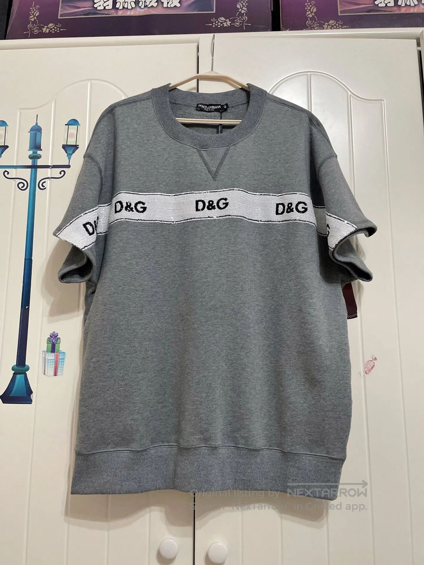 Dolce & Gabbana Dolce & Gabbana Gray Short-Sleeve T-Shirt. Size US XL / EU 56 / 4 - 1 Thumbnail