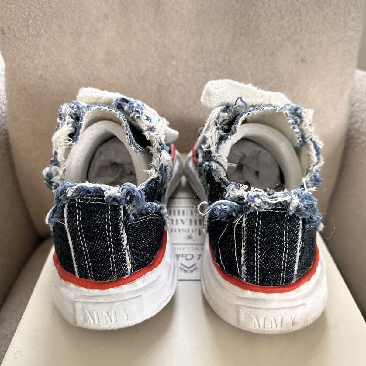 Maison MIHARA YASUHIRO Maison Mihara Yasuhiro x Nigel Cabourn Low Cut Denim Sneaker Size US 8 / EU 41 - 10 Thumbnail