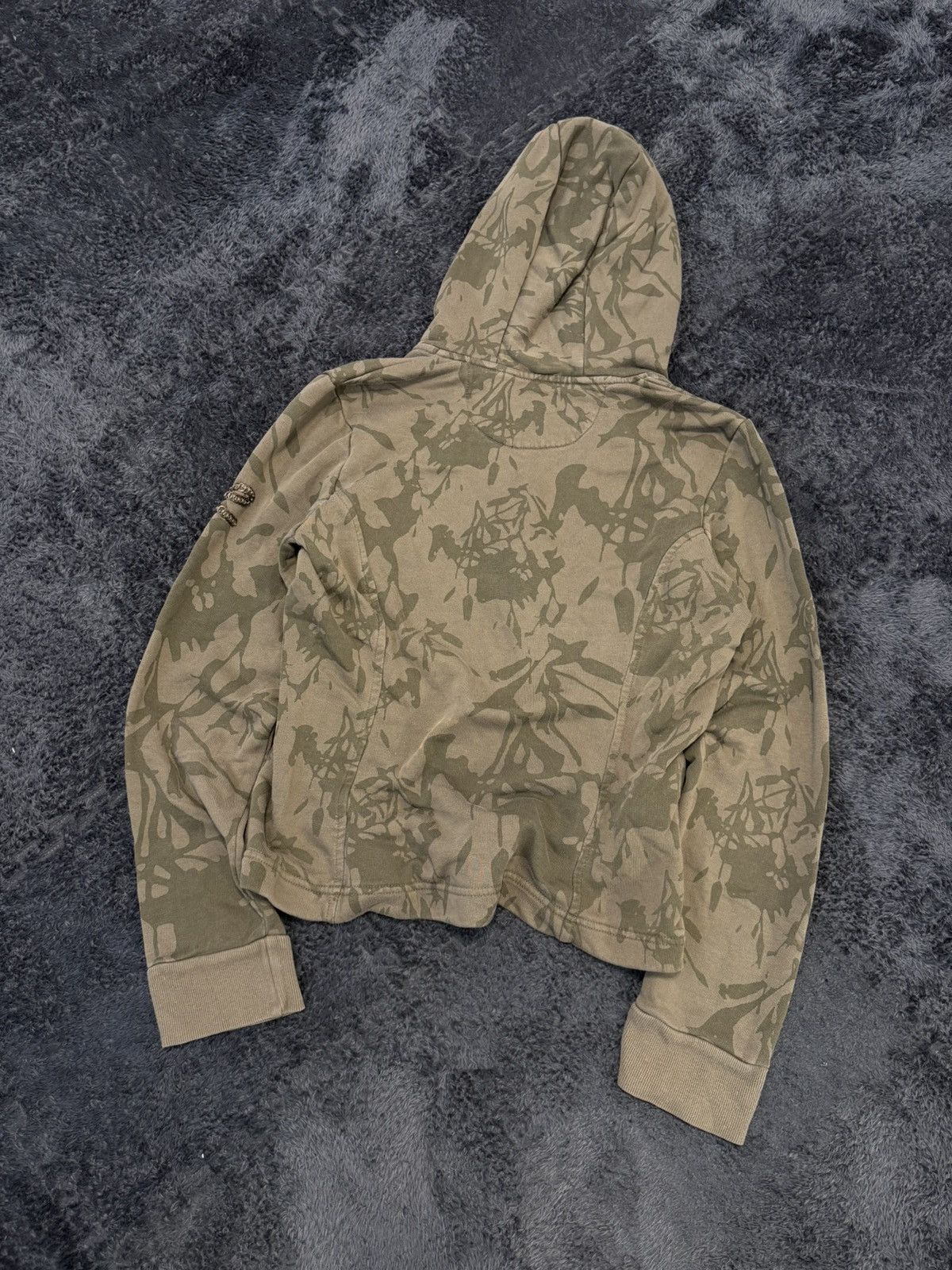 Hysteric Glamour × Undercover 00s Camo Studded Hysteric Glamour Vibe Y2K Style Hoodie Size L / US 10 / IT 46 - 8 Thumbnail