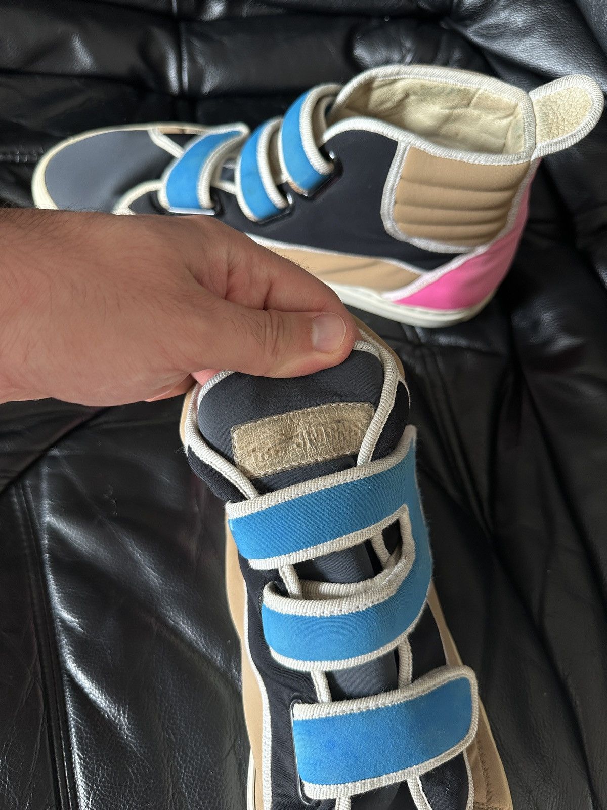 Raf Simons Rare 2009 Neoprene High Top Velcro Sneakers Size US 10 / EU 43 - 5 Thumbnail