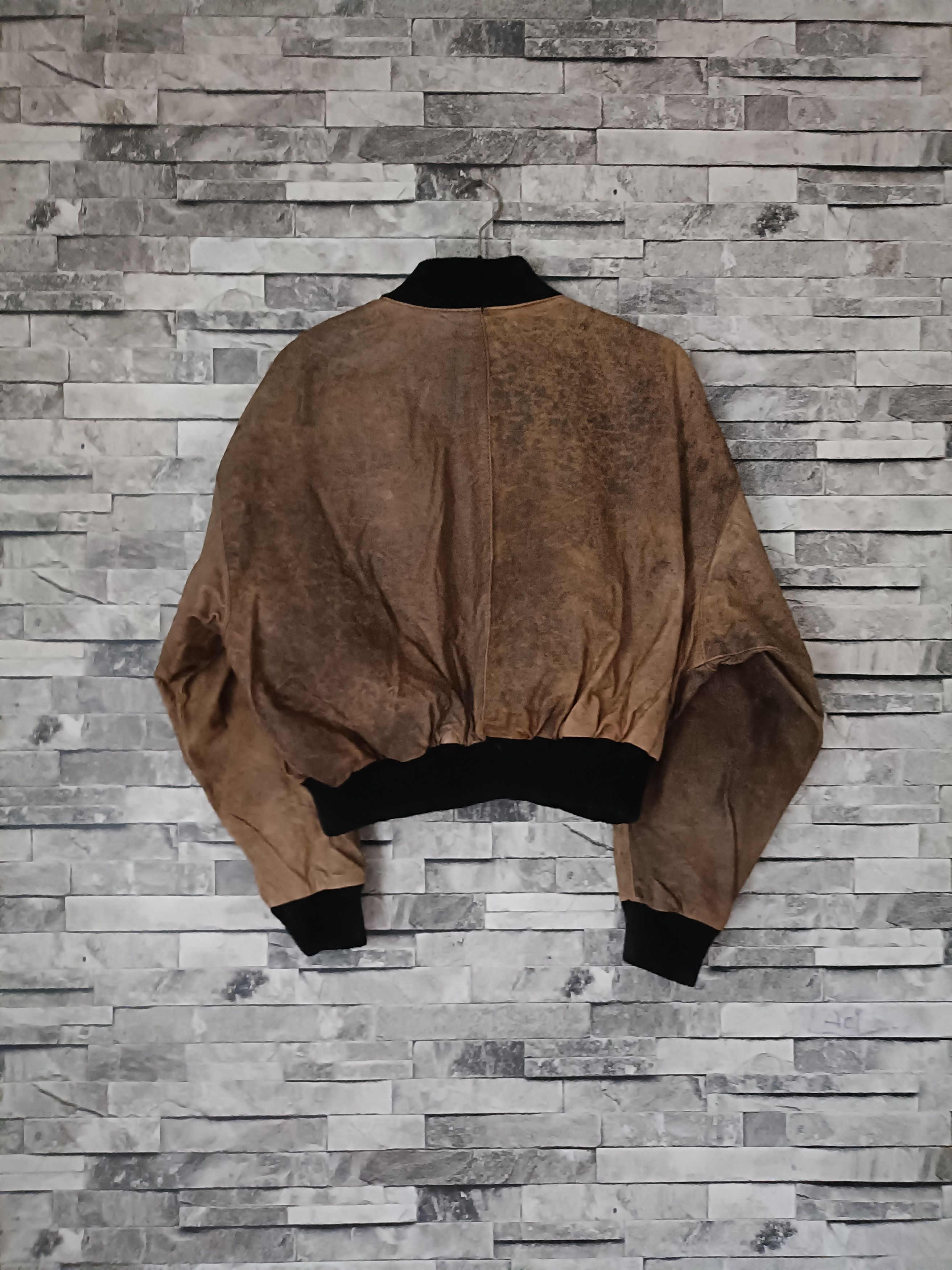 Vintage Vintage militaires equipment bomber leather jacket Size XL / US 12-14 / IT 48-50 - 3 Thumbnail