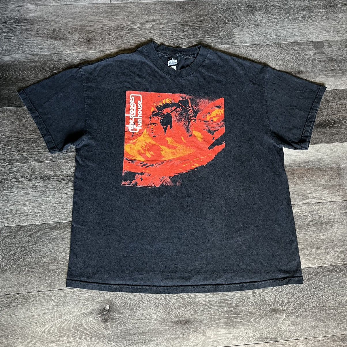 Band Tees Vintage 2005 Iggy Pop The Stooges Fun House Graphic Band Tee Size US XL / EU 56 / 4 - 1 Thumbnail