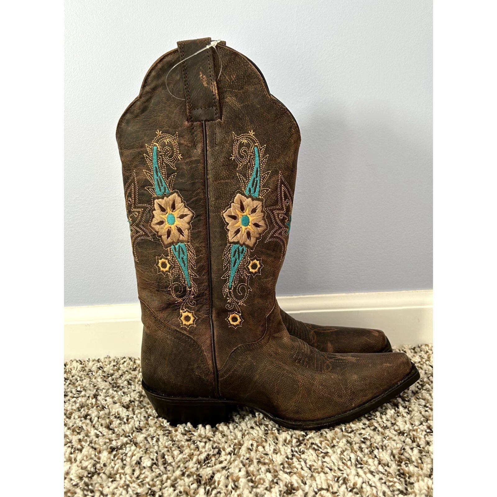 Skin VINTAGE Womens JB Dillon genuine goat skin western boots Size 5 B JBW2308 Size US 5 / IT 35 - 7 Thumbnail