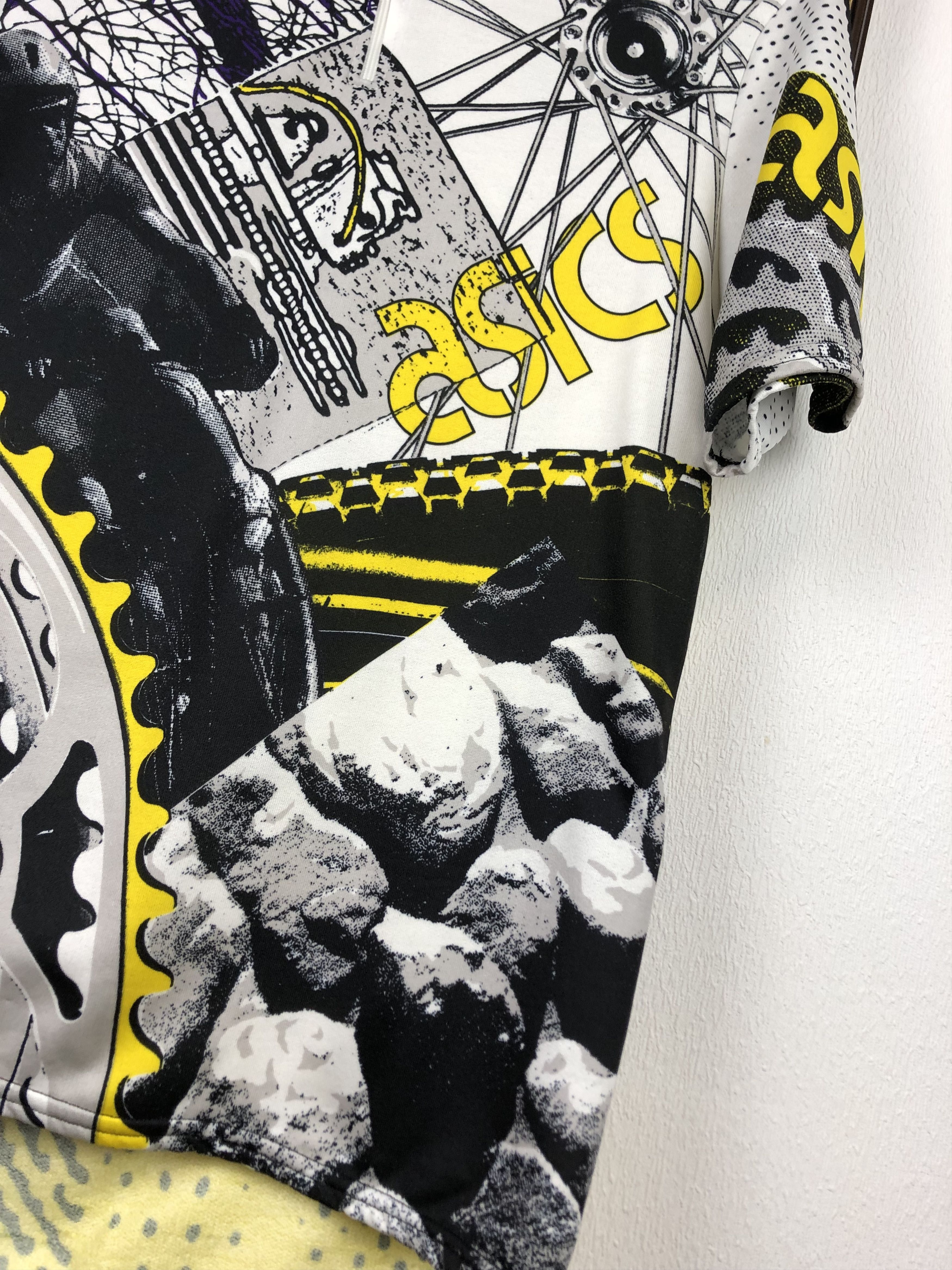 Vintage Vintage 90's Cycling Jersey Over Print Asics Rare Shirt Size US XL / EU 56 / 4 - 7 Thumbnail