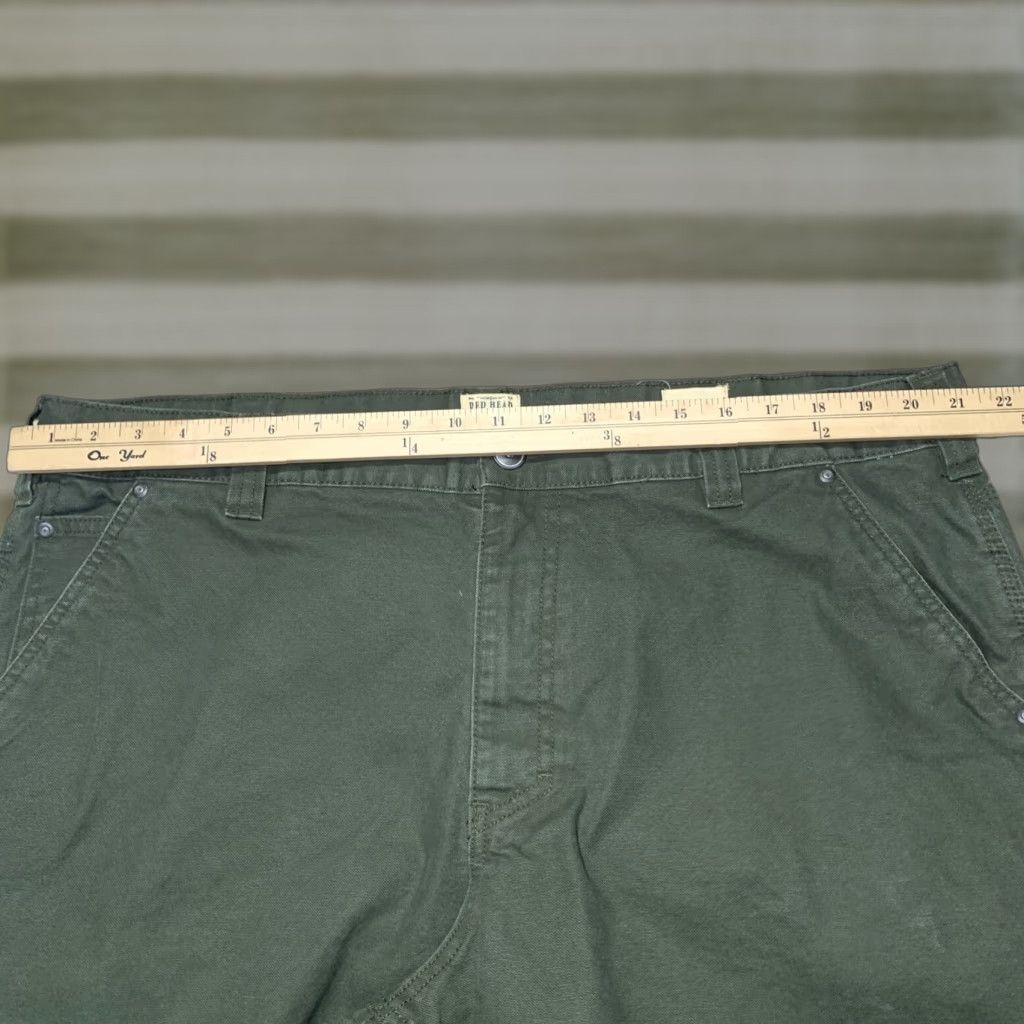 Vintage Red Head Carpenter Shorts Green Mens Size 42 Canvas Workwear Cargo Size US 42 / EU 58 - 1 Thumbnail