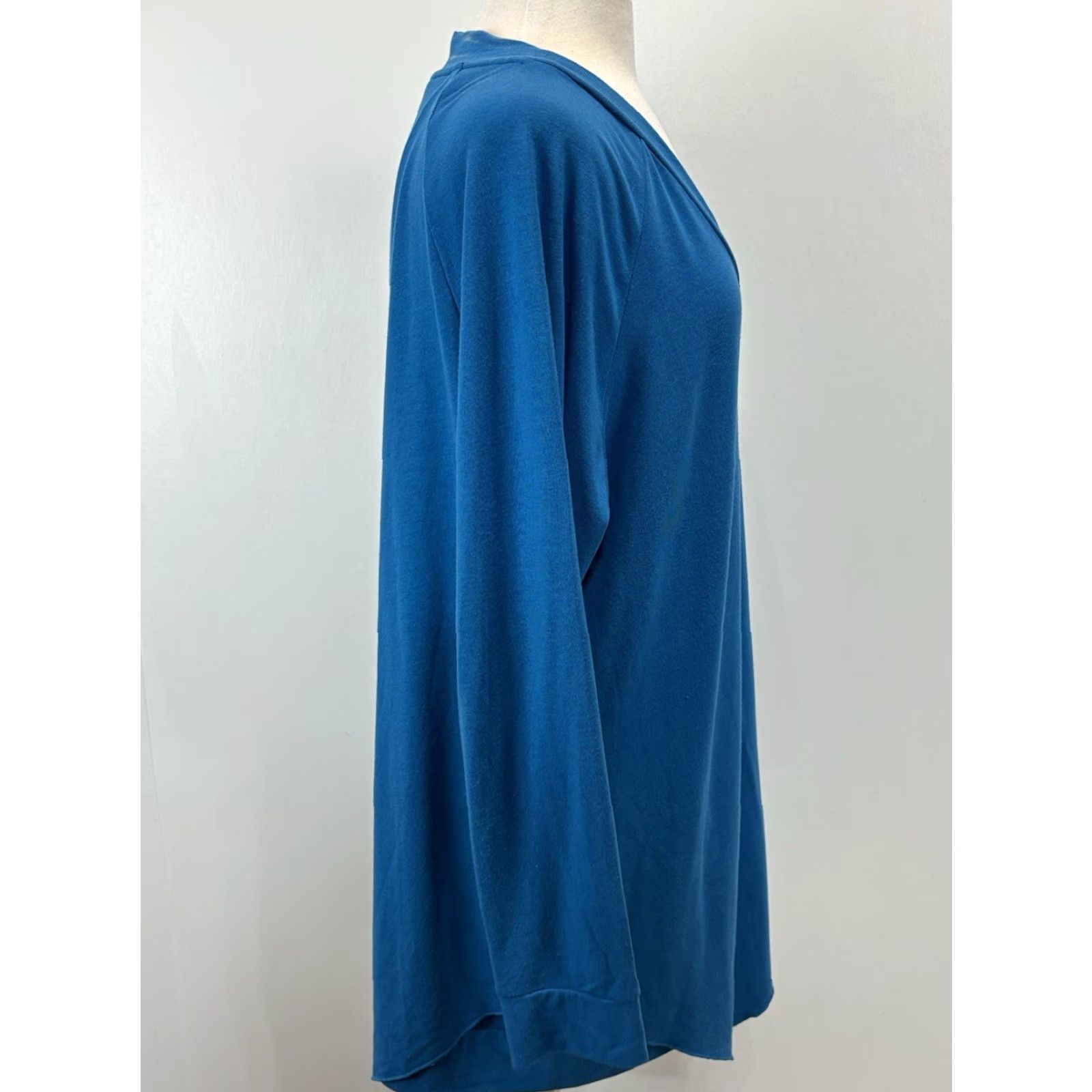 Soft Surroundings Soft Surroundings Madeline Tunic Asymmetric Knit Top Sweater Sz 1X Plus Blue Size XL / US 12-14 / IT 48-50 - 4 Thumbnail