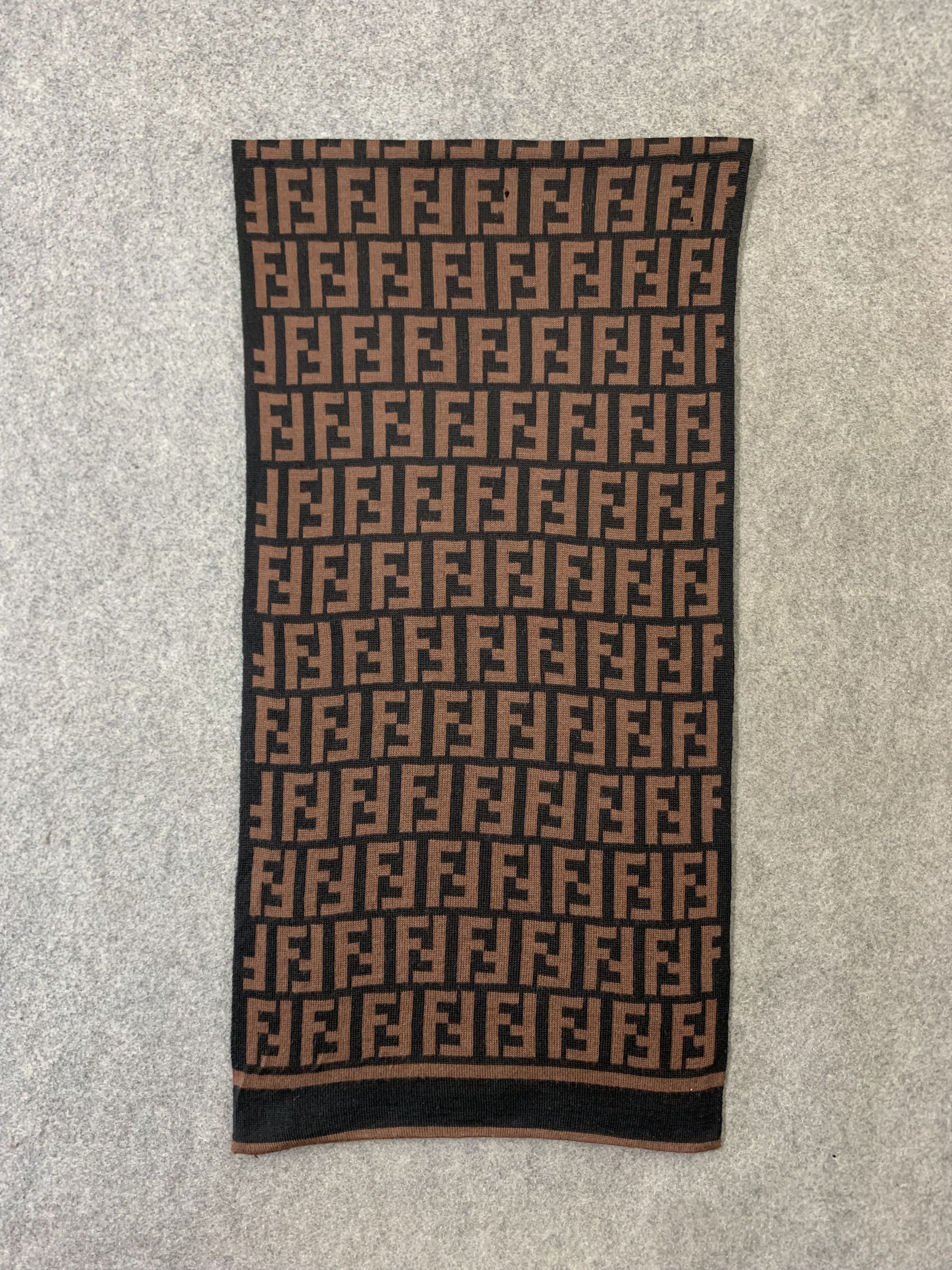 Fendi Fendi Scarf Wool Muffler Neck Wrap BL9326 Size ONE SIZE - 2 Thumbnail