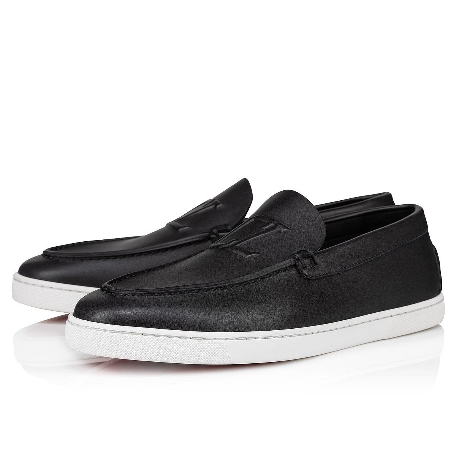 Christian Louboutin Christian Louboutin Mens Varsiboat Leather Loafer Boat 45 12 Size US 12 / EU 45 - 1 Thumbnail