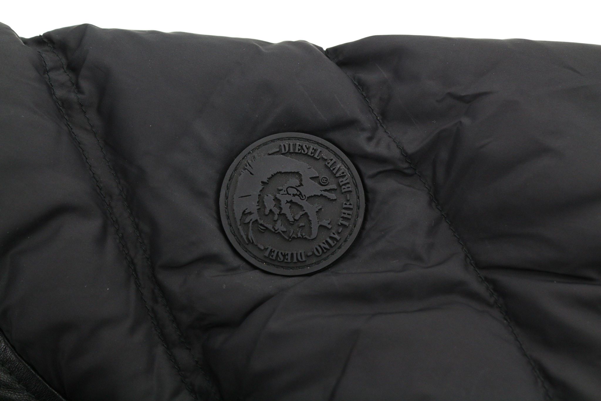 Diesel L-WINTER M Black Lambskin Leather Padded Jacket 81725 Size US M / EU 48-50 / 2 - 8 Thumbnail