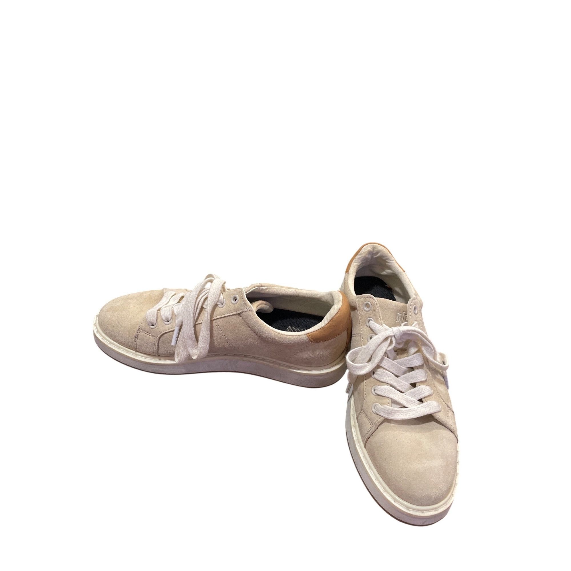 Ralph Lauren Ralph Lauren Lauren Angeline wms beige sheep leather sneaker Size US 7.5 / IT 37.5 - 2 Thumbnail