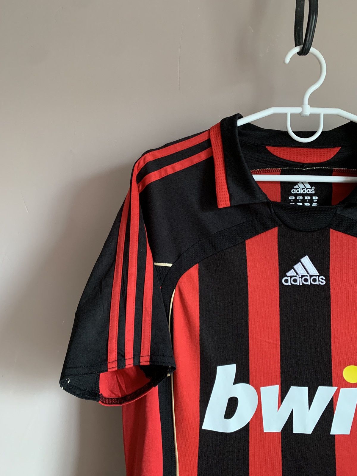Adidas Ac Milan 2007 Home Football Shirt Adidas Soccer KAKA #22 Size US S / EU 44-46 / 1 - 3 Thumbnail