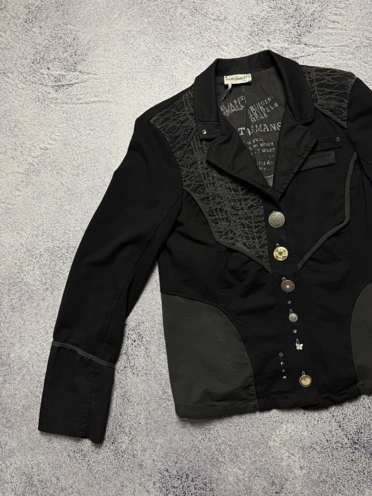 Elisa Cavaletti Vintage Elisa Cavaletti Jacket Avant Garde Blazer Italia Y2k Size XL / US 12-14 / IT 48-50 - 7 Thumbnail