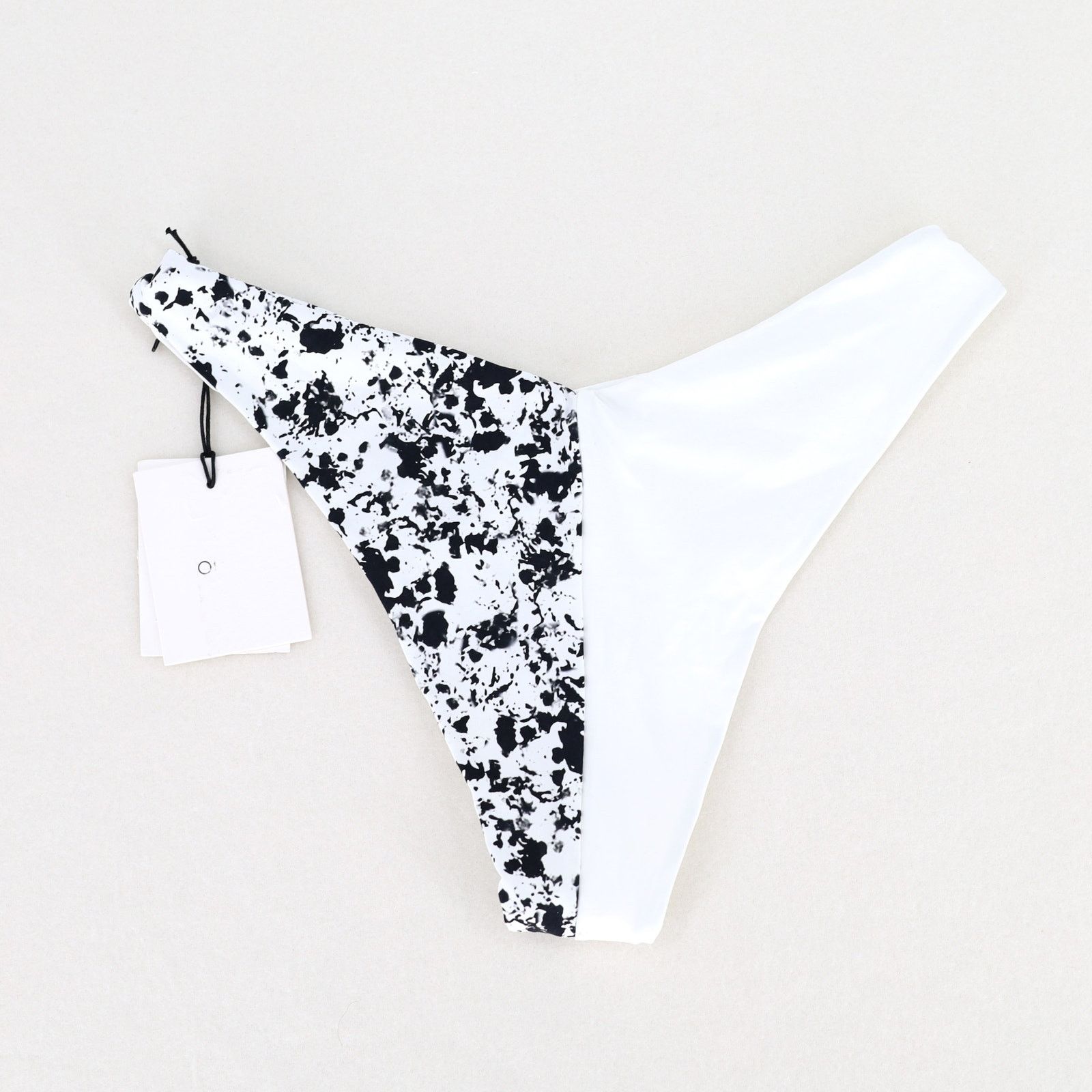 Onia Onia Women White Printed V-Shaped Swim Bikini Bottom Size M Size ONE SIZE - 4 Thumbnail