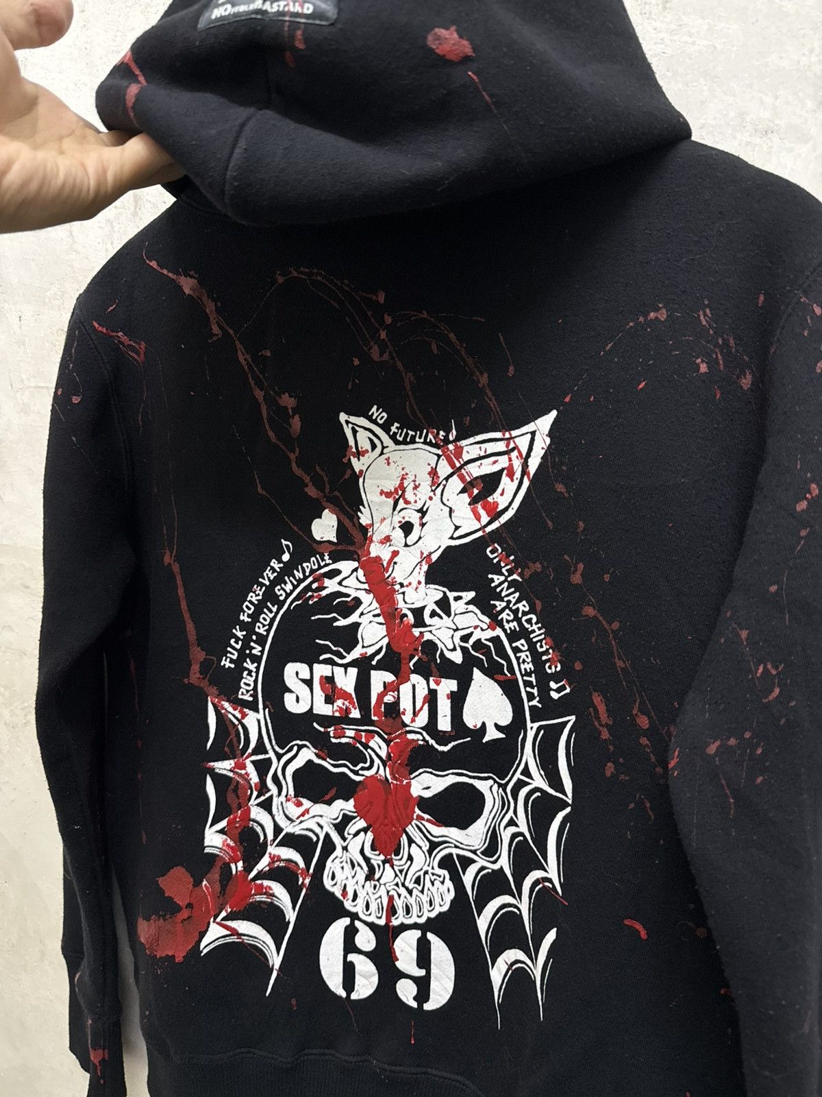Sex Pot ReVeNGe Sex Pot Revenge Punk Skulls Goth Anarchy Hoodie Size US S / EU 44-46 / 1 - 2 Thumbnail