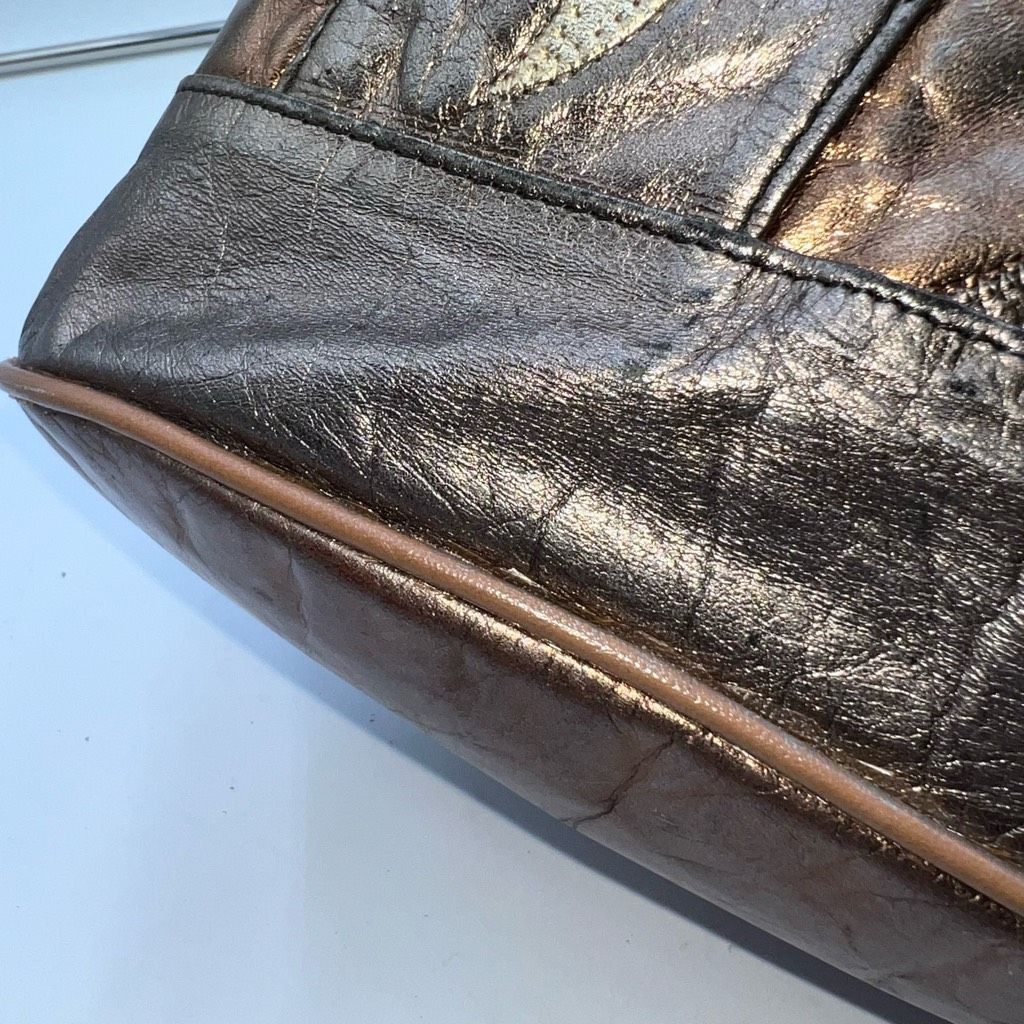 Other Paris Handbags New York Vintage Multiple Metallic Patchwork Bucket Bag Size ONE SIZE - 6 Thumbnail