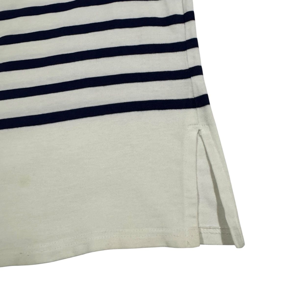 Saint James Vtg Saint James Heavt Cotton Naval Sailor Boatneck Shirt Size US M / EU 48-50 / 2 - 10 Thumbnail