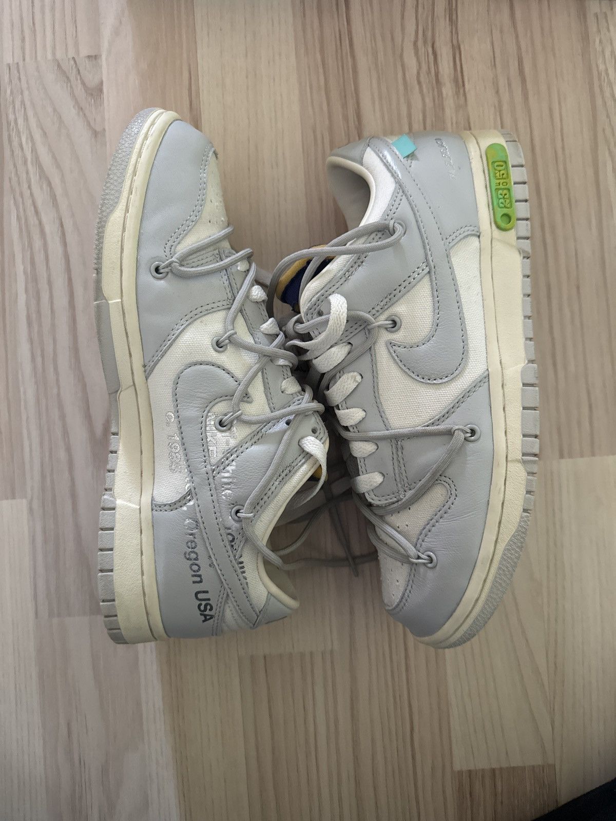 Nike × Off-White Nike x Off-White Dunk Low Lot 23 Size 42 Size US 8.5 / EU 41-42 - 6 Thumbnail