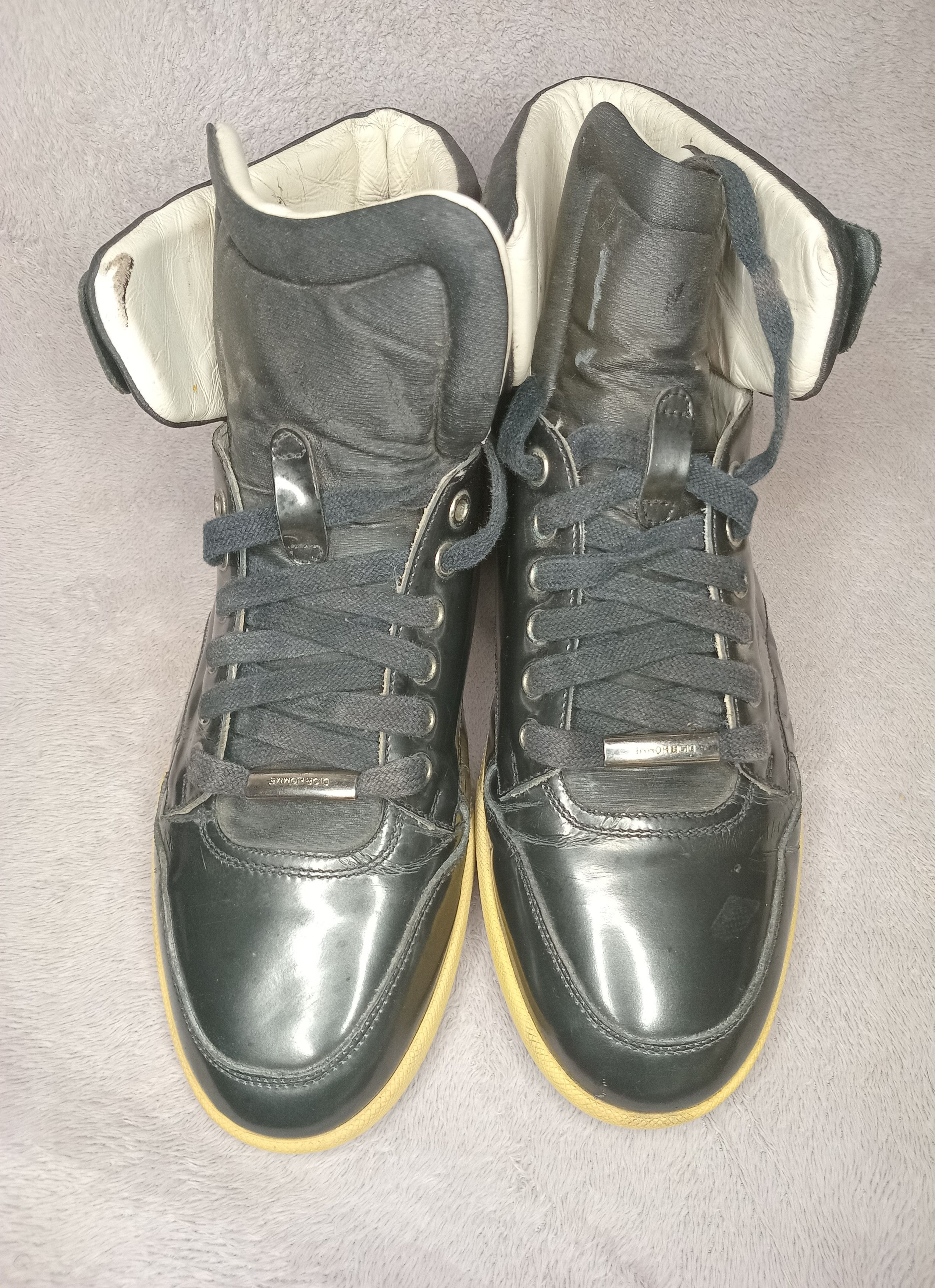 Christian Dior Monsieur Dior Homme Patent leather high trainers Size US 7.5 / EU 40-41 - 1 Thumbnail