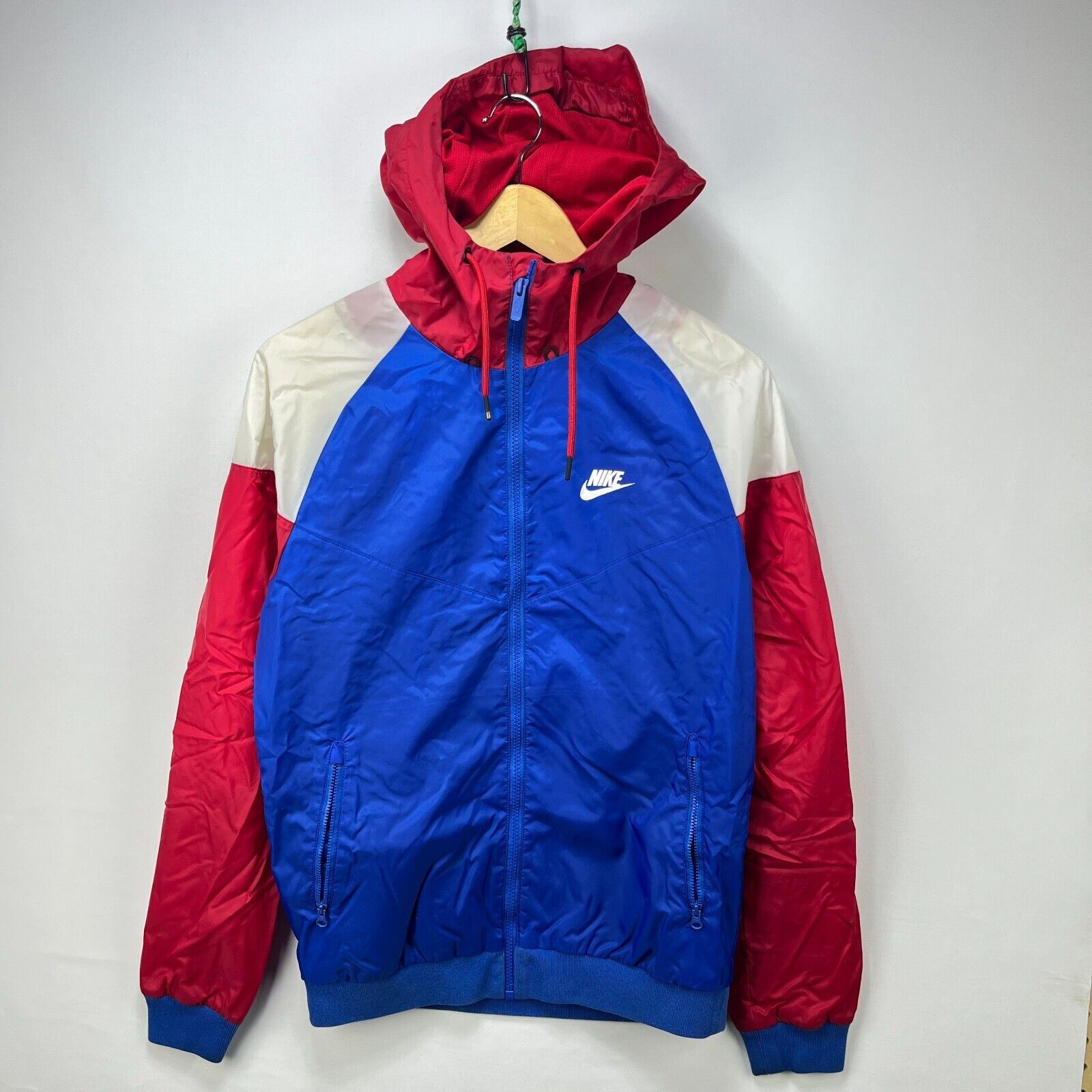 Vintage Y2K Nike Windbreaker Hooded Jacket Small