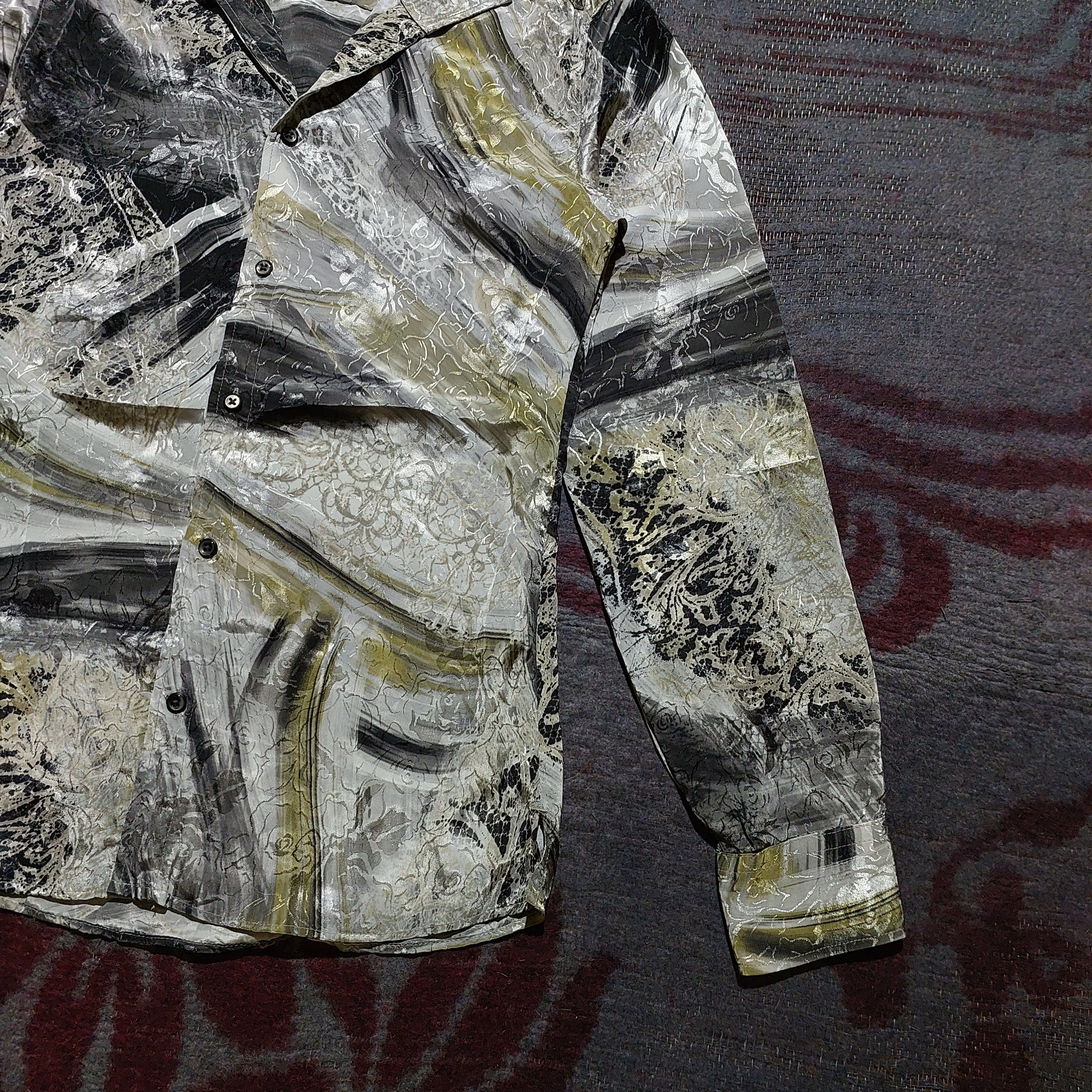 Tornado Mart Tornado mart open collar slik shirt Size US M / EU 48-50 / 2 - 5 Thumbnail