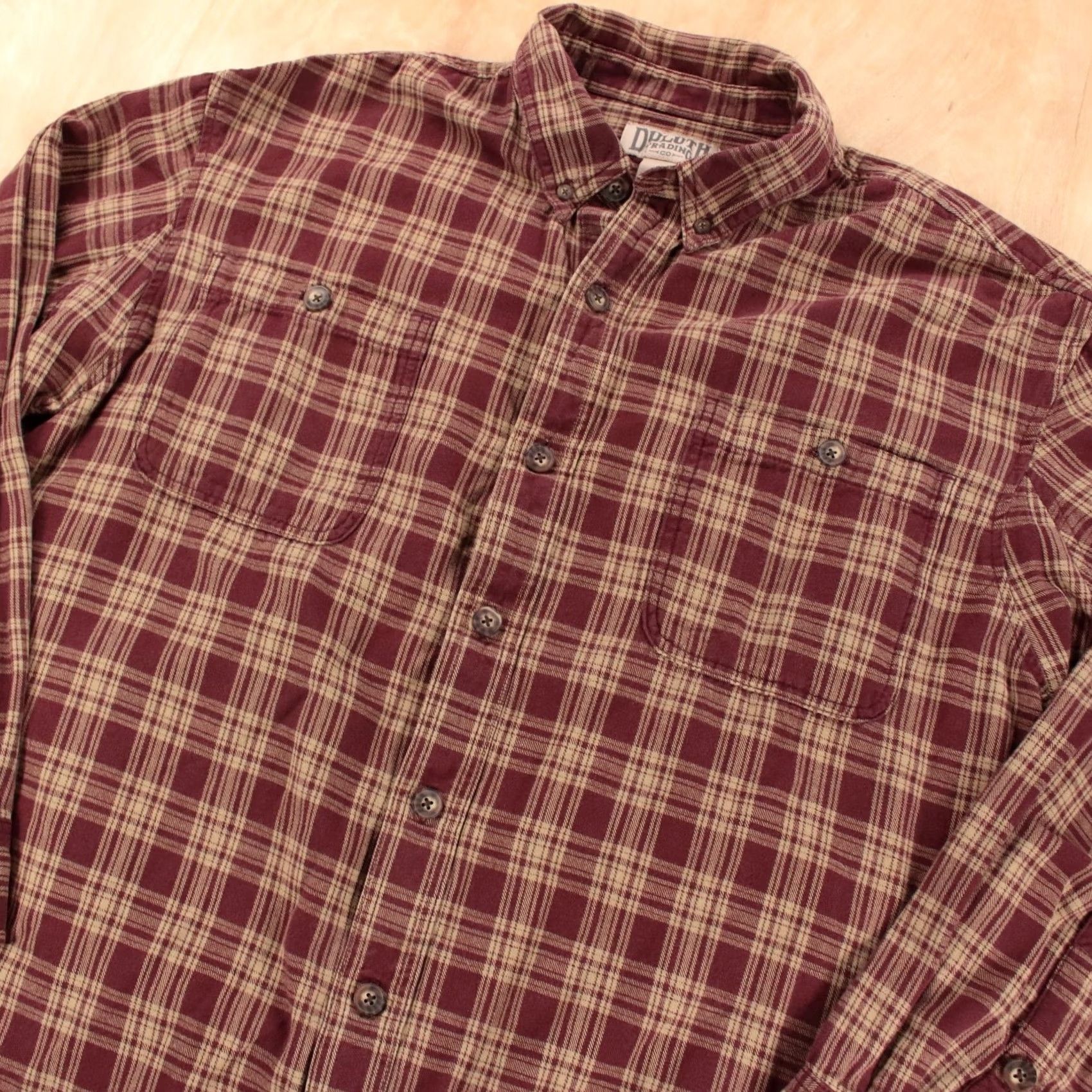 CO DULUTH TRADING CO Plaid Cotton Flannel Shirt XL workwear camp 00s y2k Mens Size US XL / EU 56 / 4 - 2 Thumbnail