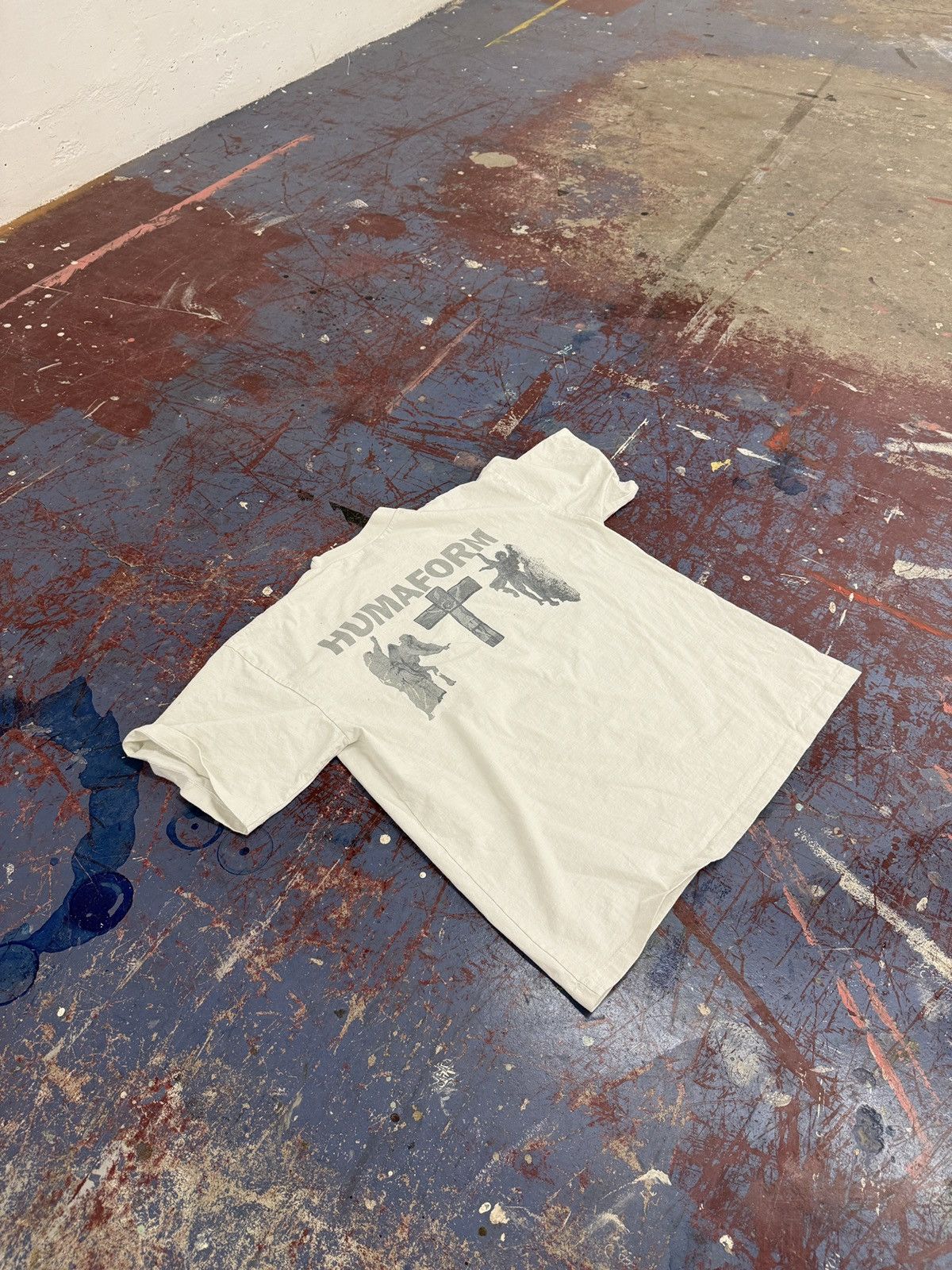 Vintage HUMAFORM Spiritual Services White Tee Size US L / EU 52-54 / 3 - 2 Thumbnail